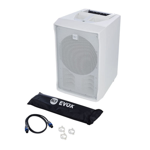 RCF EVOX JMIX8 White Column PA System with Digital Mixer