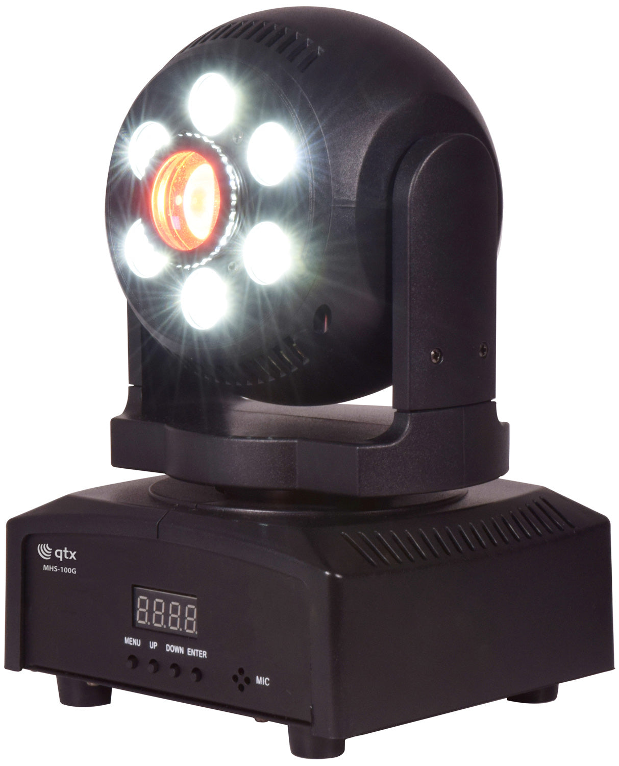 QTX MHS-100G - 100W Spot-Wash LED Moving Head with GOBOs (150457)