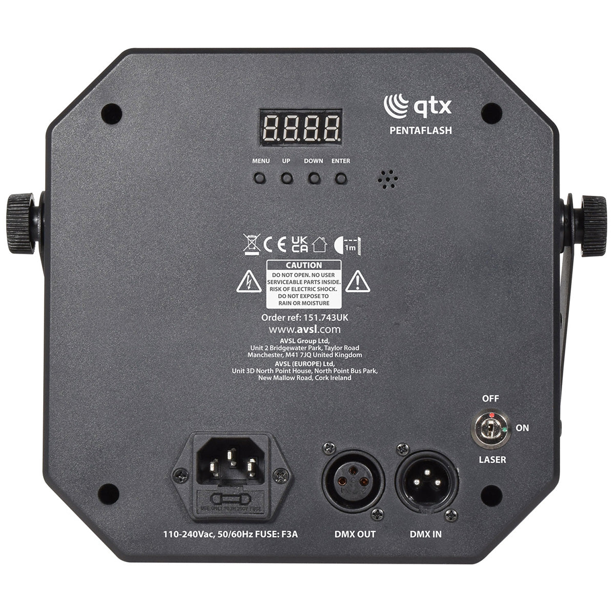 QTX Pentaflash: 5-in-1 LED & Laser Effect (151743)