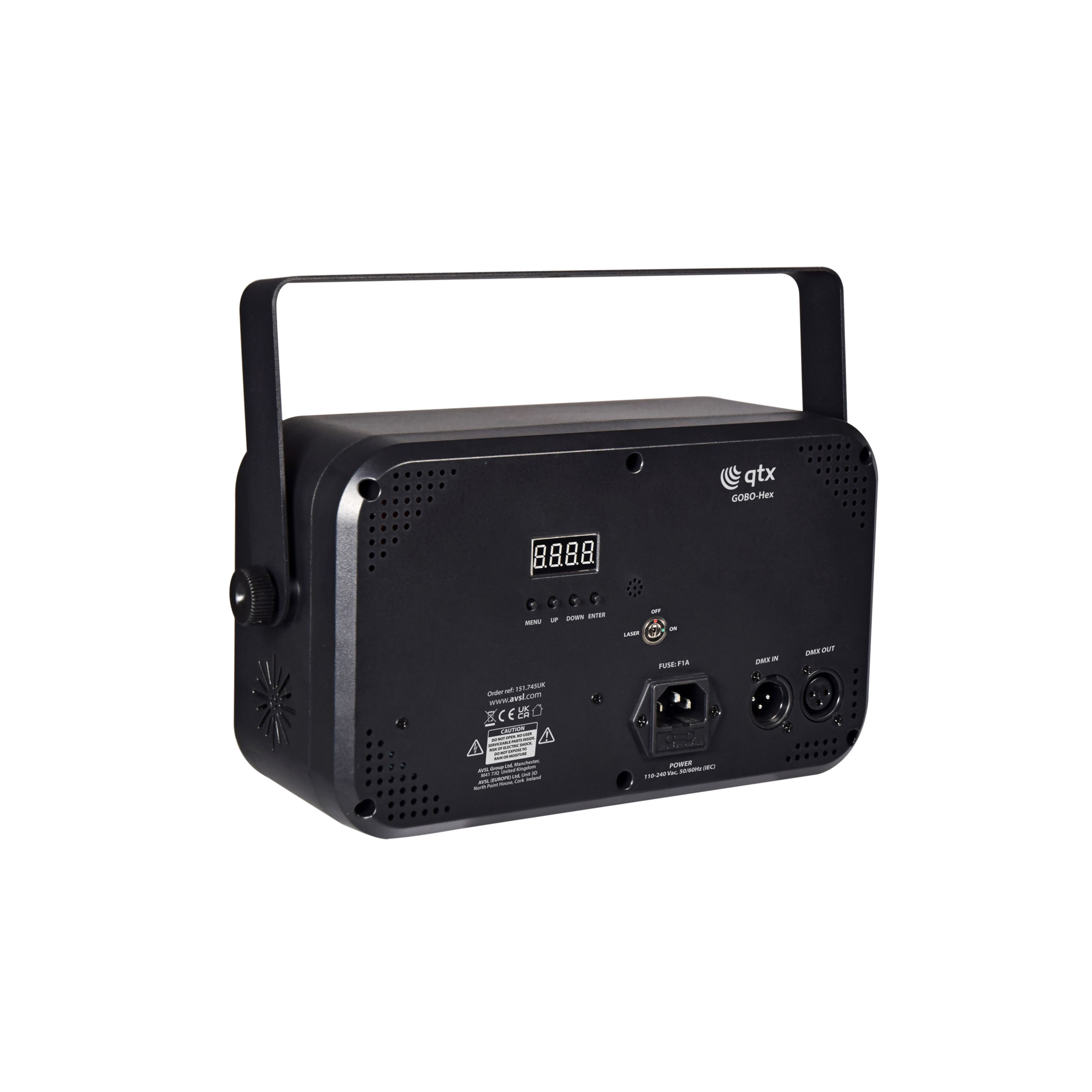 QTX GOBO Hex: 6-in-1 LED & Laser Effect (151745)