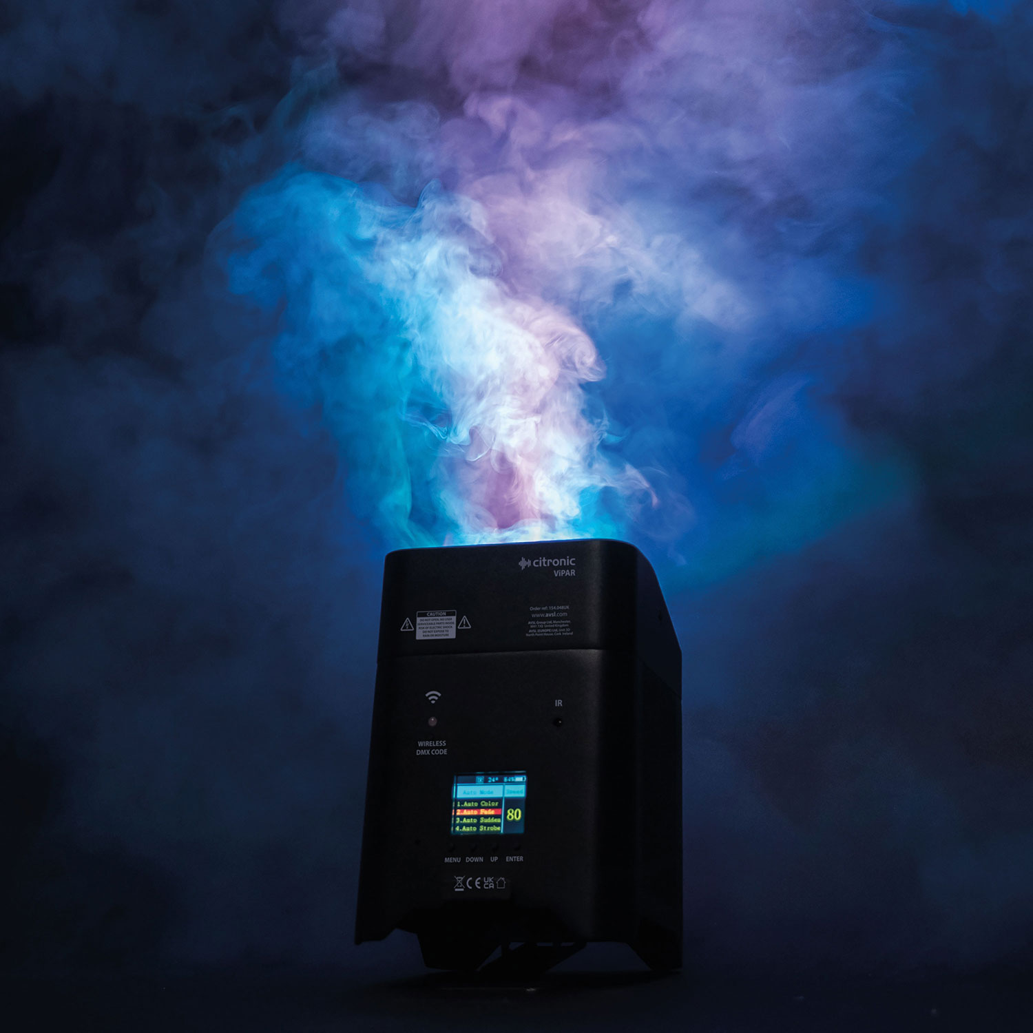 Citronic ViPAR: 6x18W Smart Rechargeable RGBWA/UV PAR Uplighter (154048)