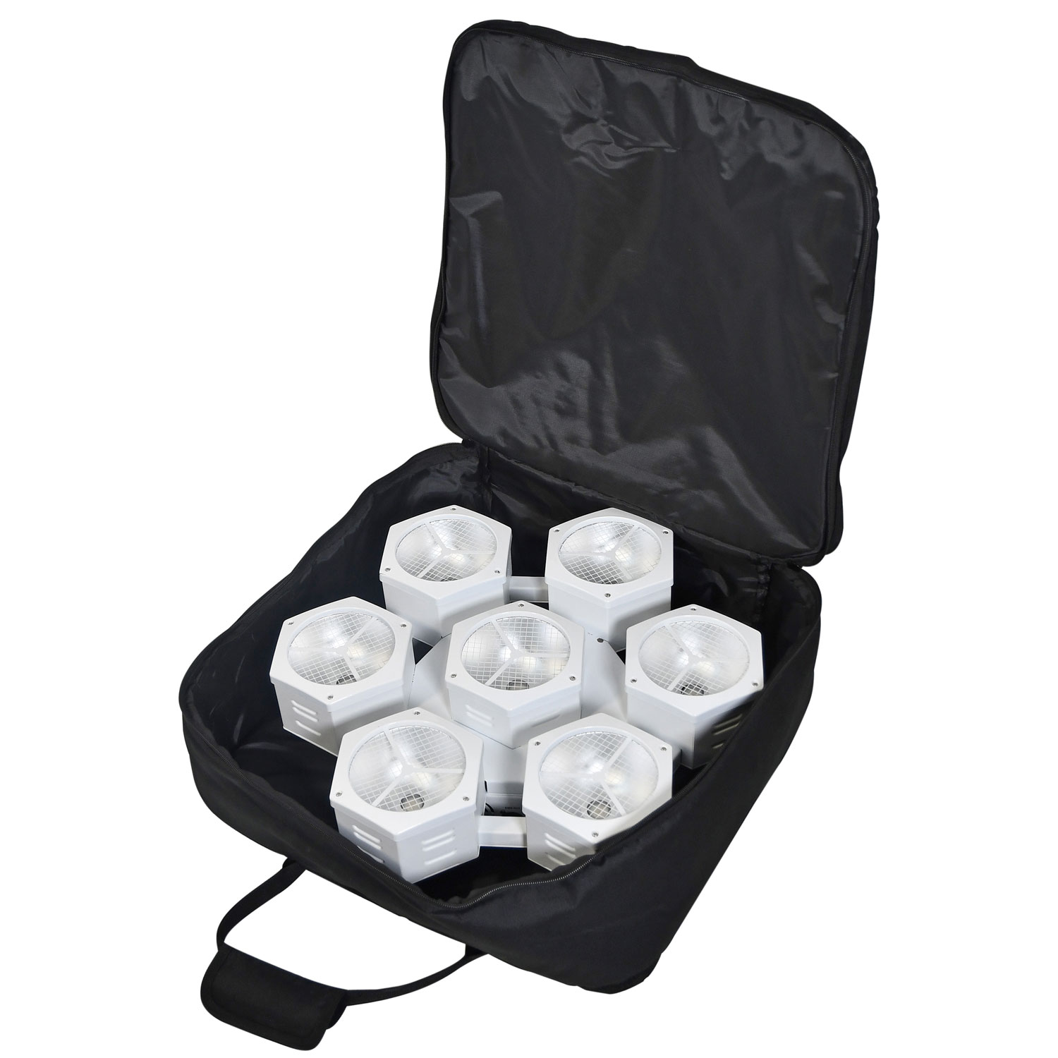 Citronic CosmoPAR-LE White x2 + QTX Stands Bundle