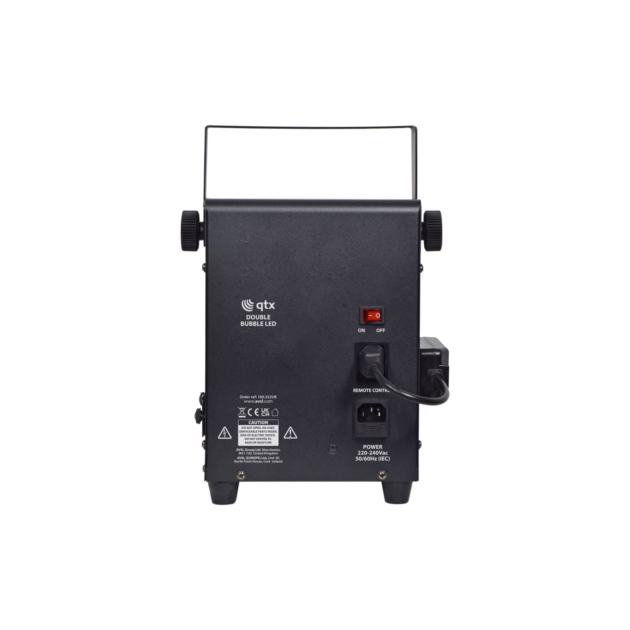 QTX Double Bubble LED High Output Bubble Machine with LEDs (160552)