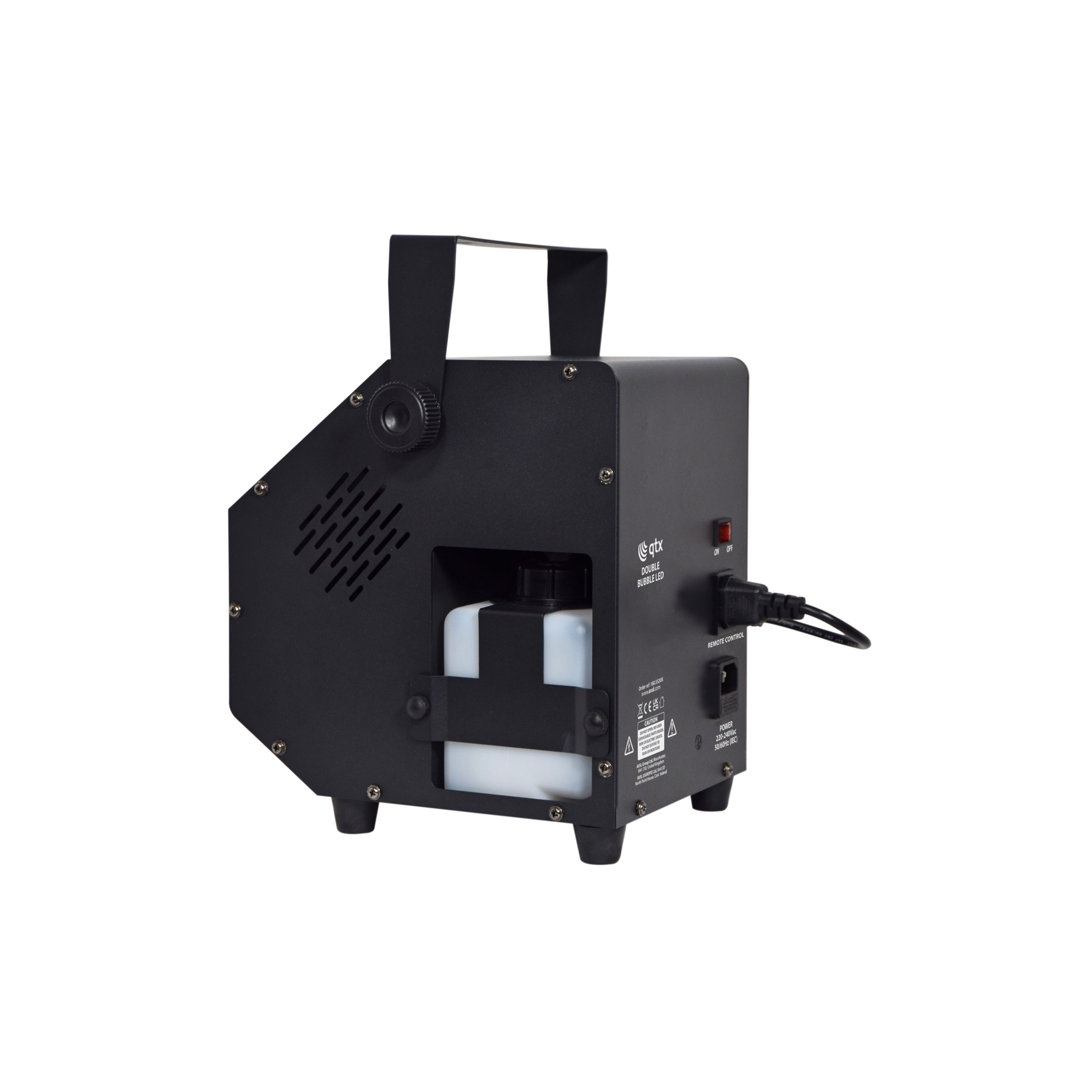 QTX Double Bubble LED High Output Bubble Machine with LEDs (160552)