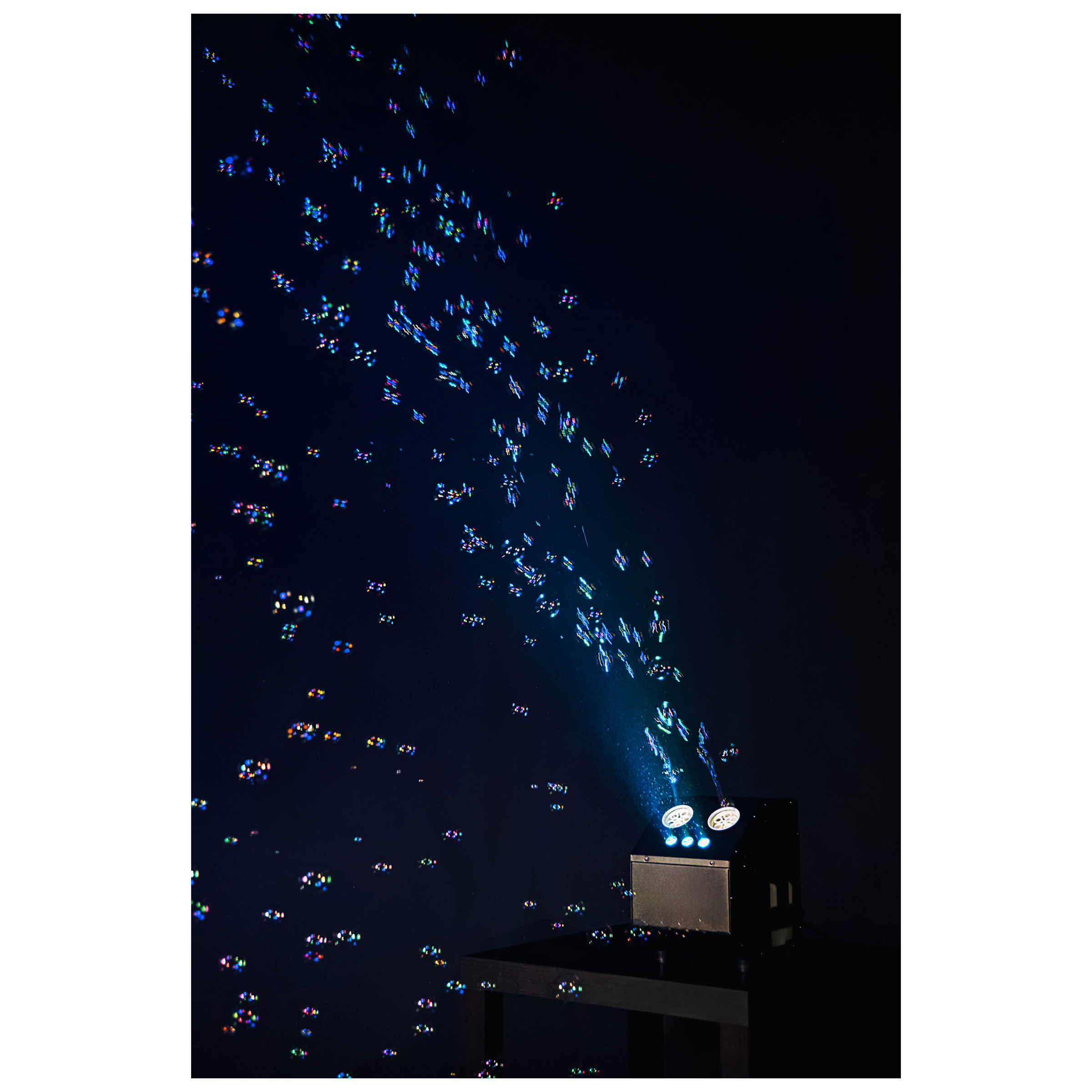 QTX Double Bubble LED High Output Bubble Machine with LEDs (160552)