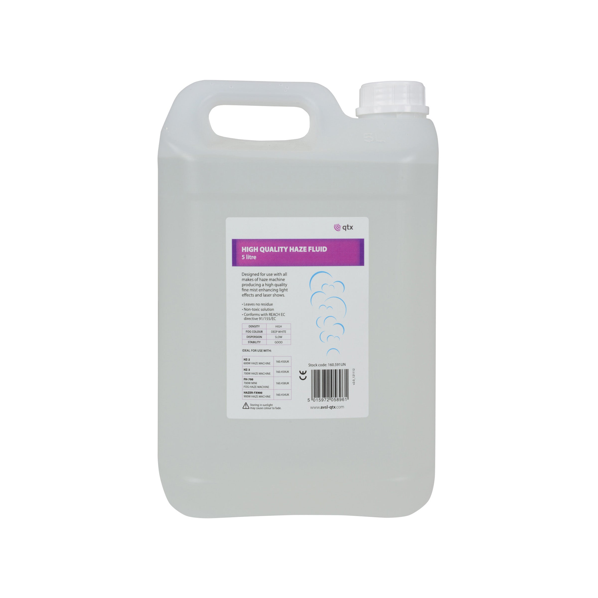 QTX High Quality Haze Fluid 5 litre (160591)