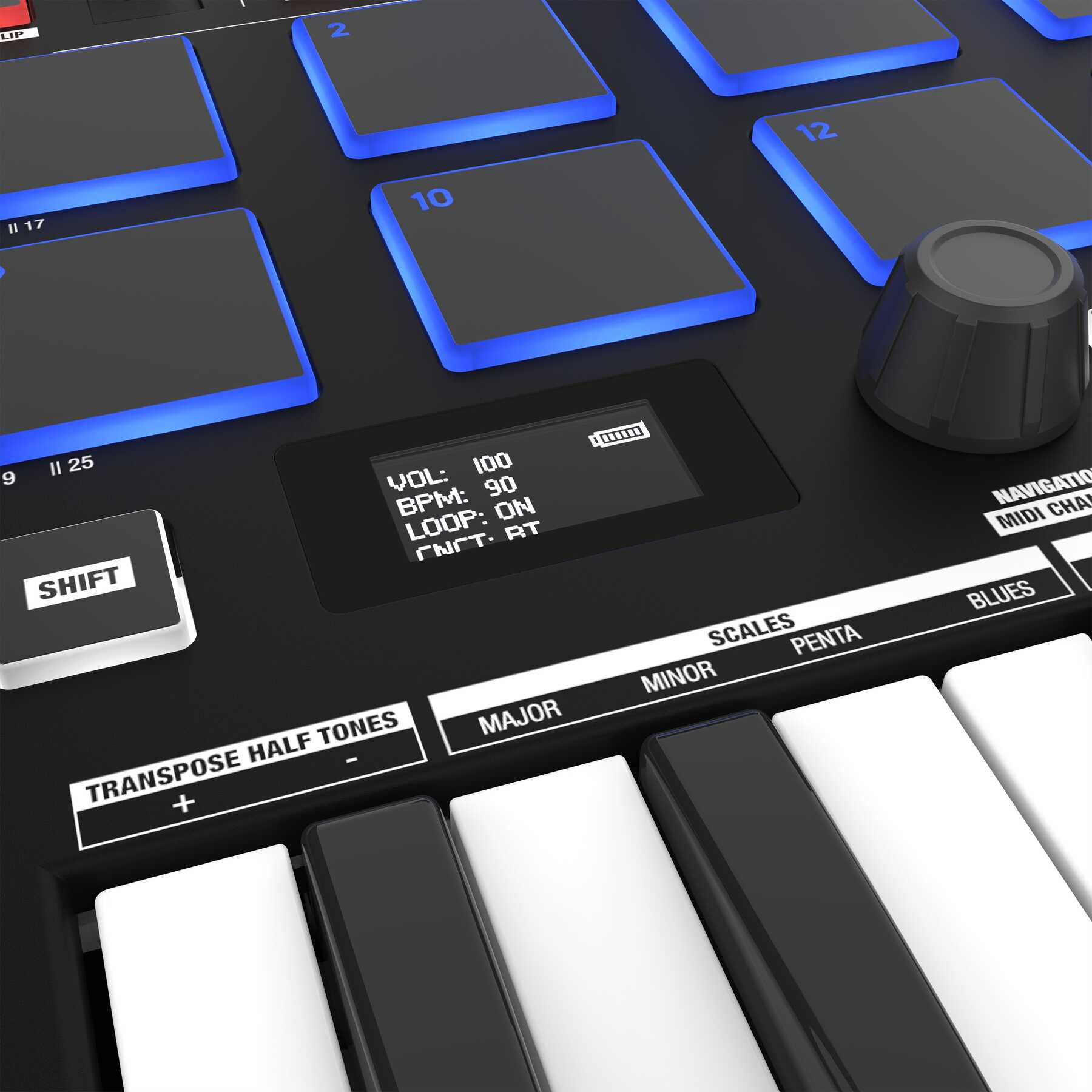 Reloop Keypad Pro DAW Controller with Wireless MIDI