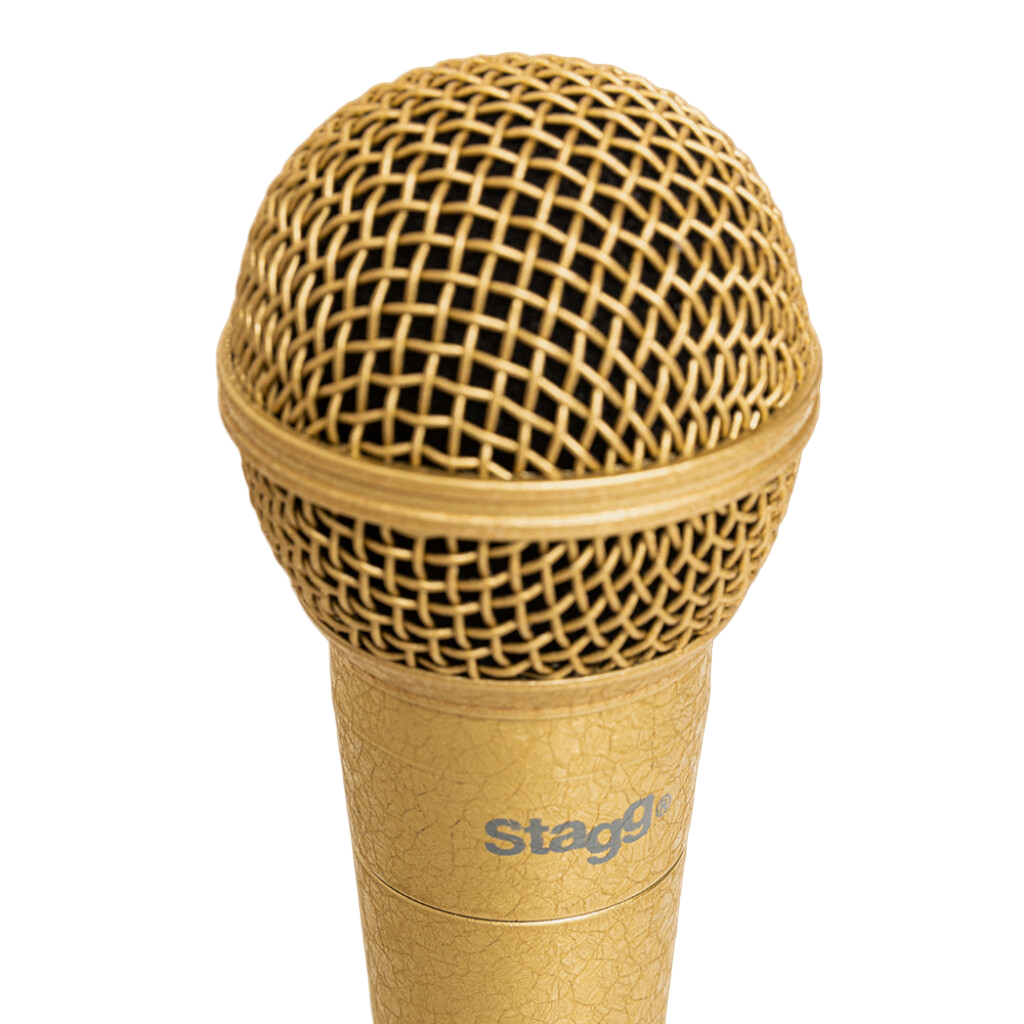 Stagg SDM50 GD Professional Cardioid Dynamic Microphone Gold Special Edition