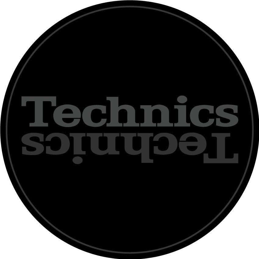 Magma 60669 Technics Slipmat Duplex 7 Grey On Black Mirror (Pair)