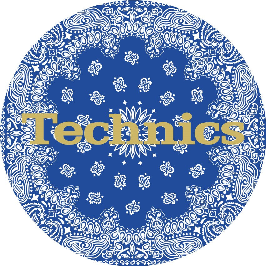 Magma 60690 Technics Slipmat Bandana 2: Blue (Pair)