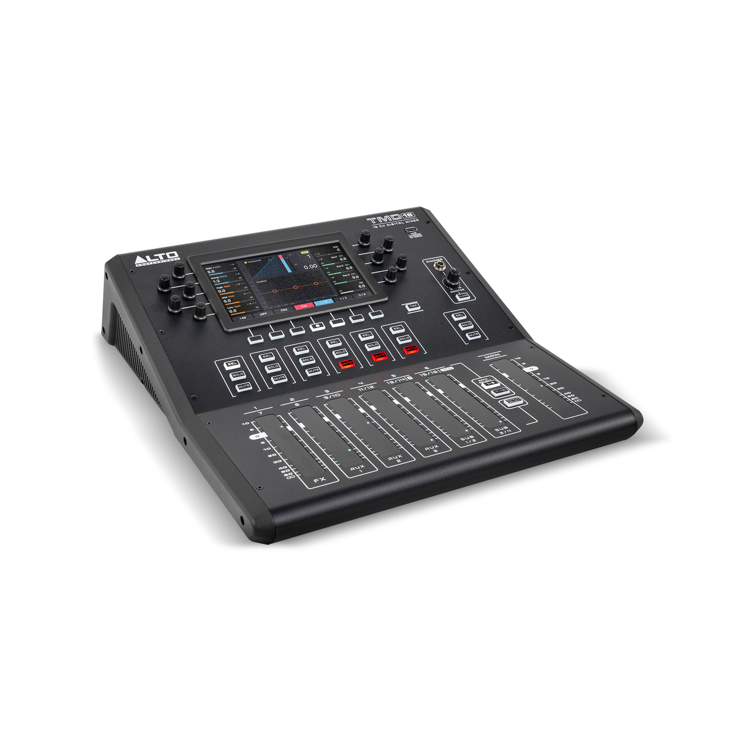 Alto Professional TMD16 16-Channel Digital Mixer with Bluetooth and USB