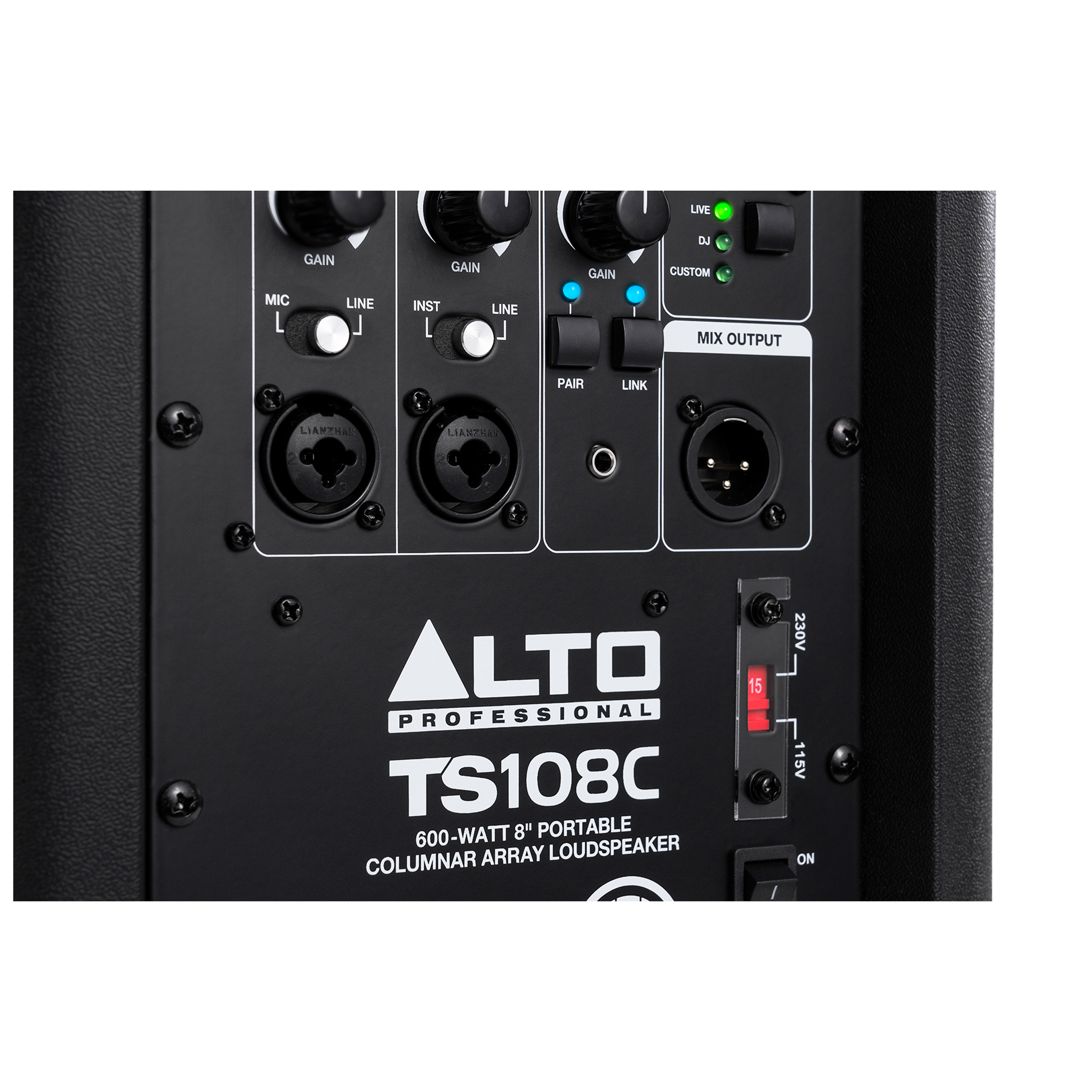 Alto TS108C 600-Watt Portable Powered Column Array