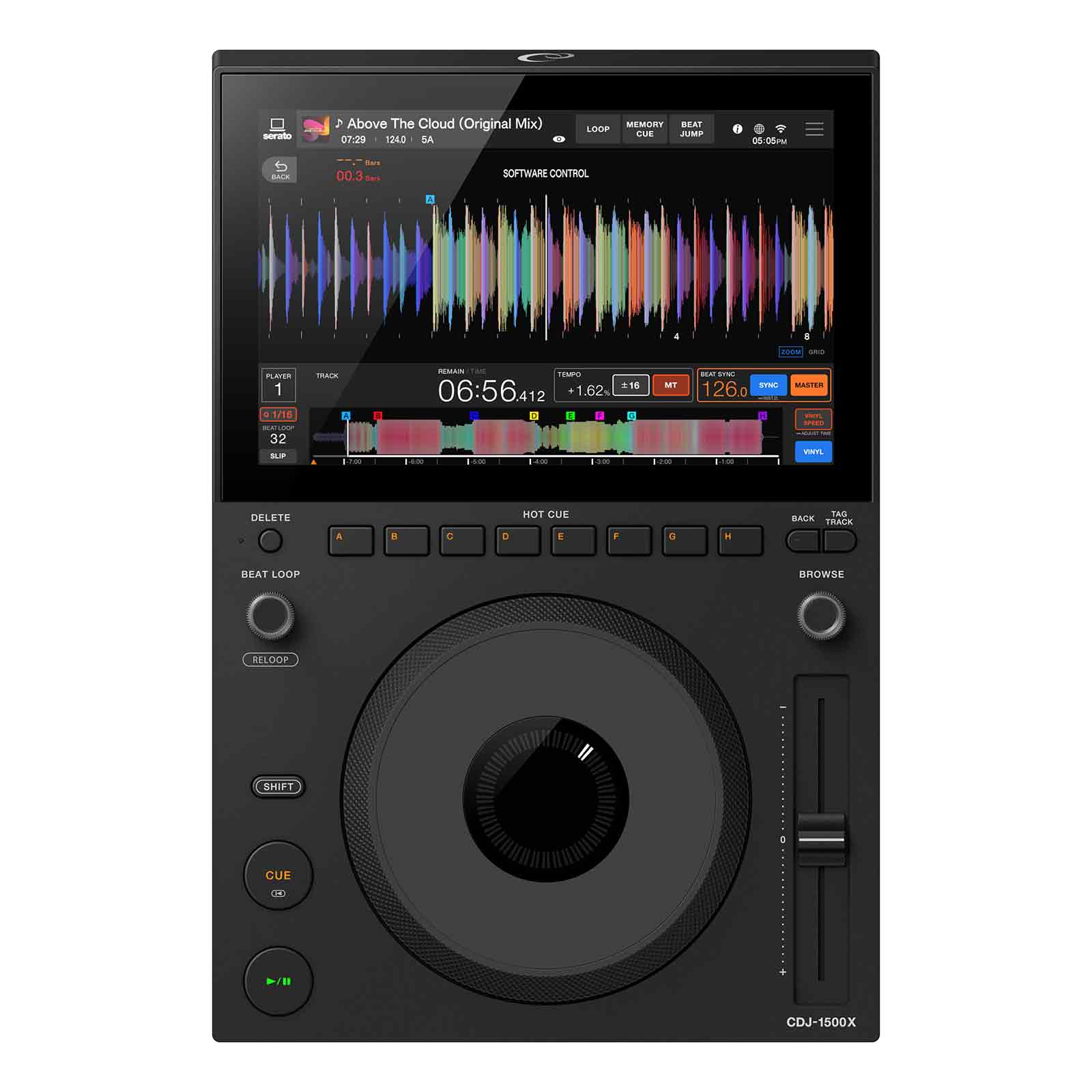 AlphaTheta CDJ-1500X Compact Multi Player - Black