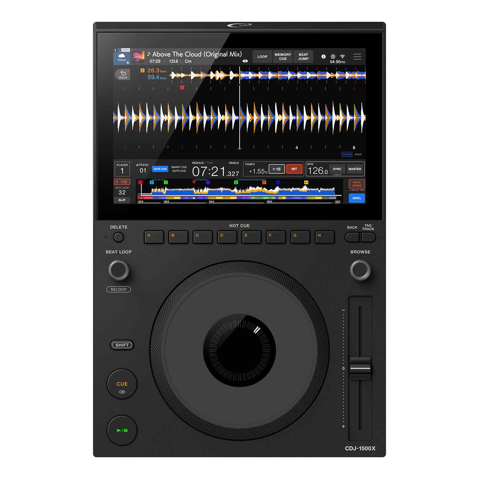 AlphaTheta CDJ-1500X Compact Multi Player - Black