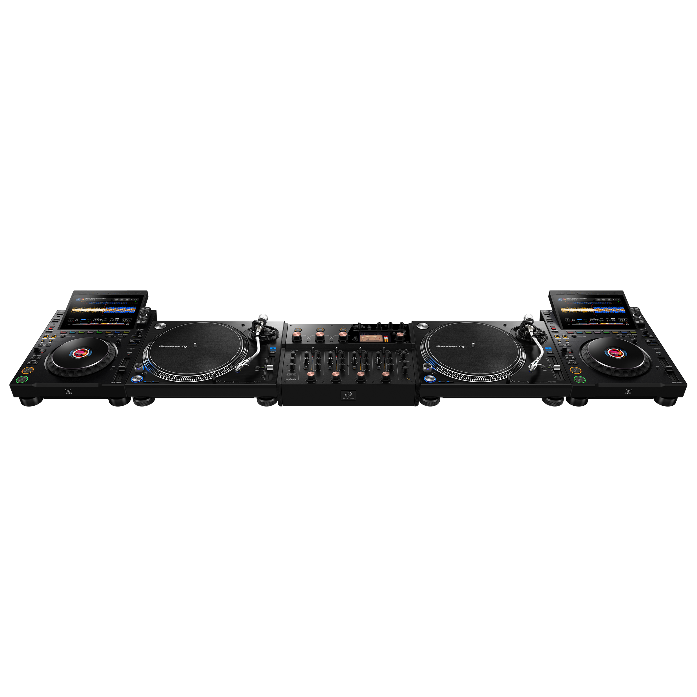 AlphaTheta 2 x CDJ-3000X + 2 x PLX-1000 + Euphonia Bundle