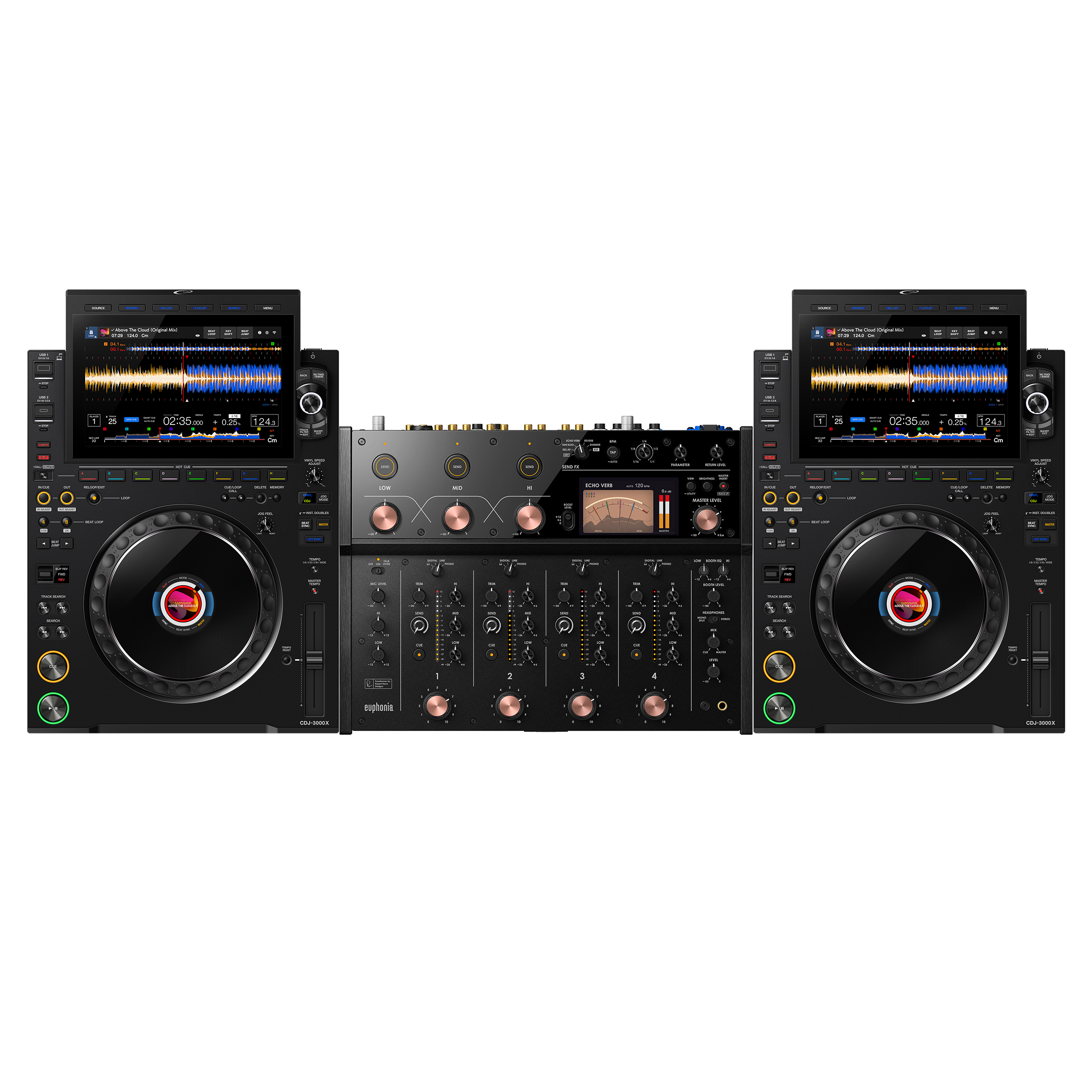 AlphaTheta 2 x CDJ-3000X + Euphonia Bundle