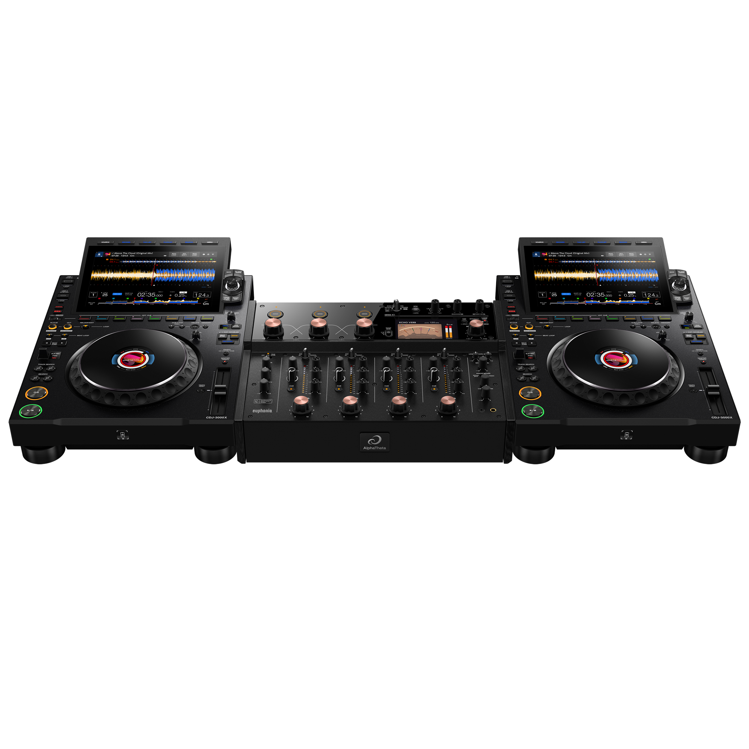 AlphaTheta 2 x CDJ-3000X + Euphonia Bundle