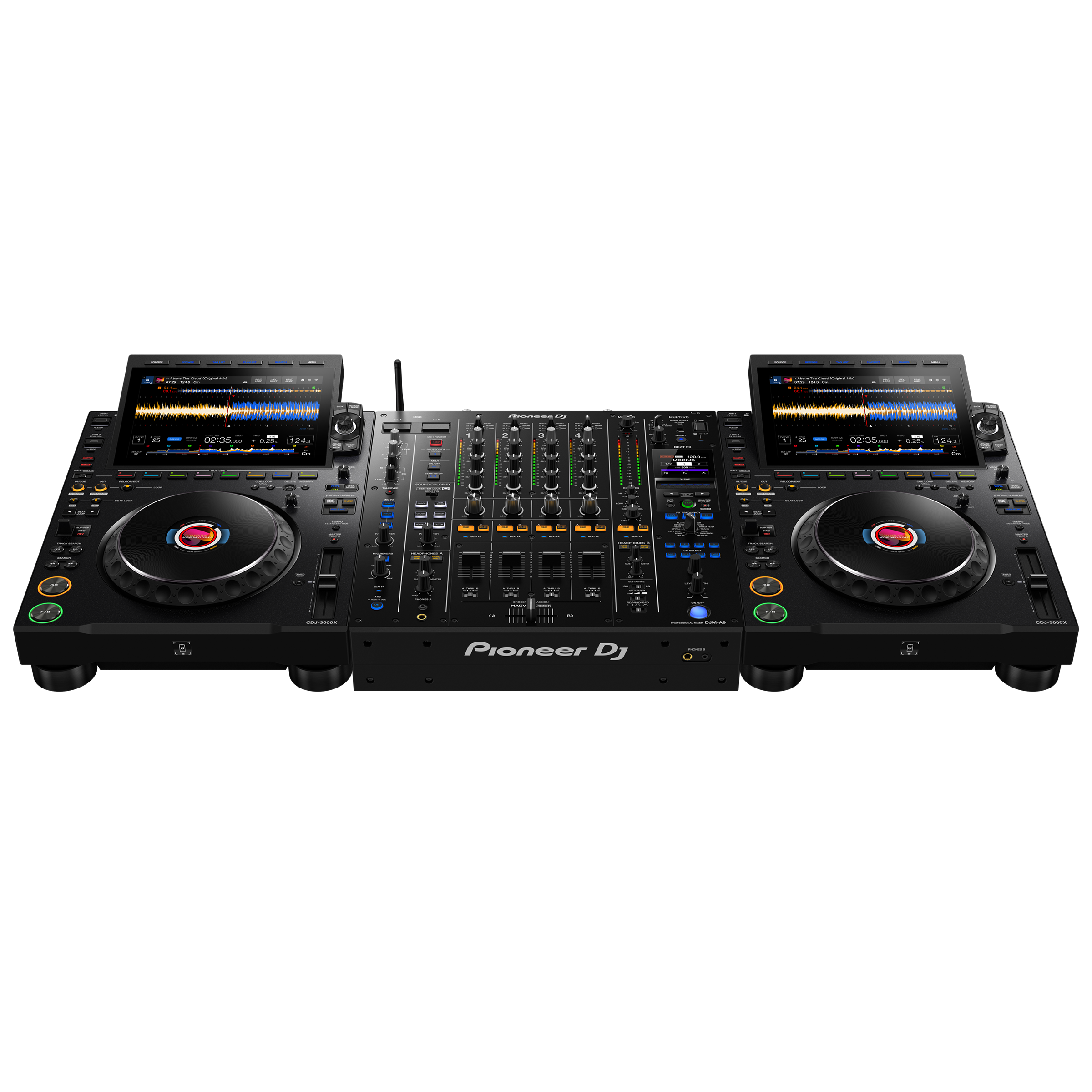 AlphaTheta 2 x CDJ-3000X + DJM-A9 Bundle