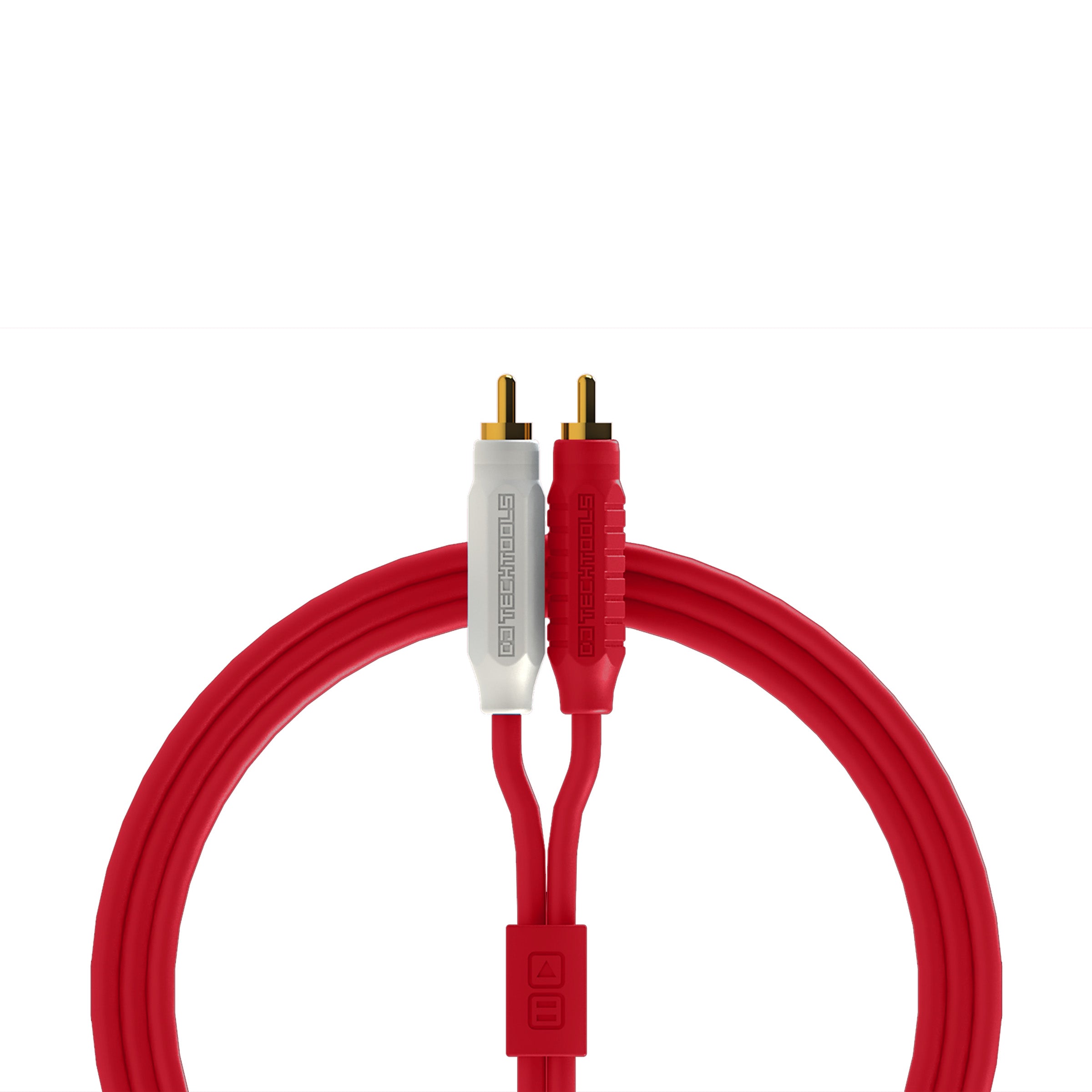 DJ TechTools Chroma Cables Audio RCA to RCA 2m  - Red