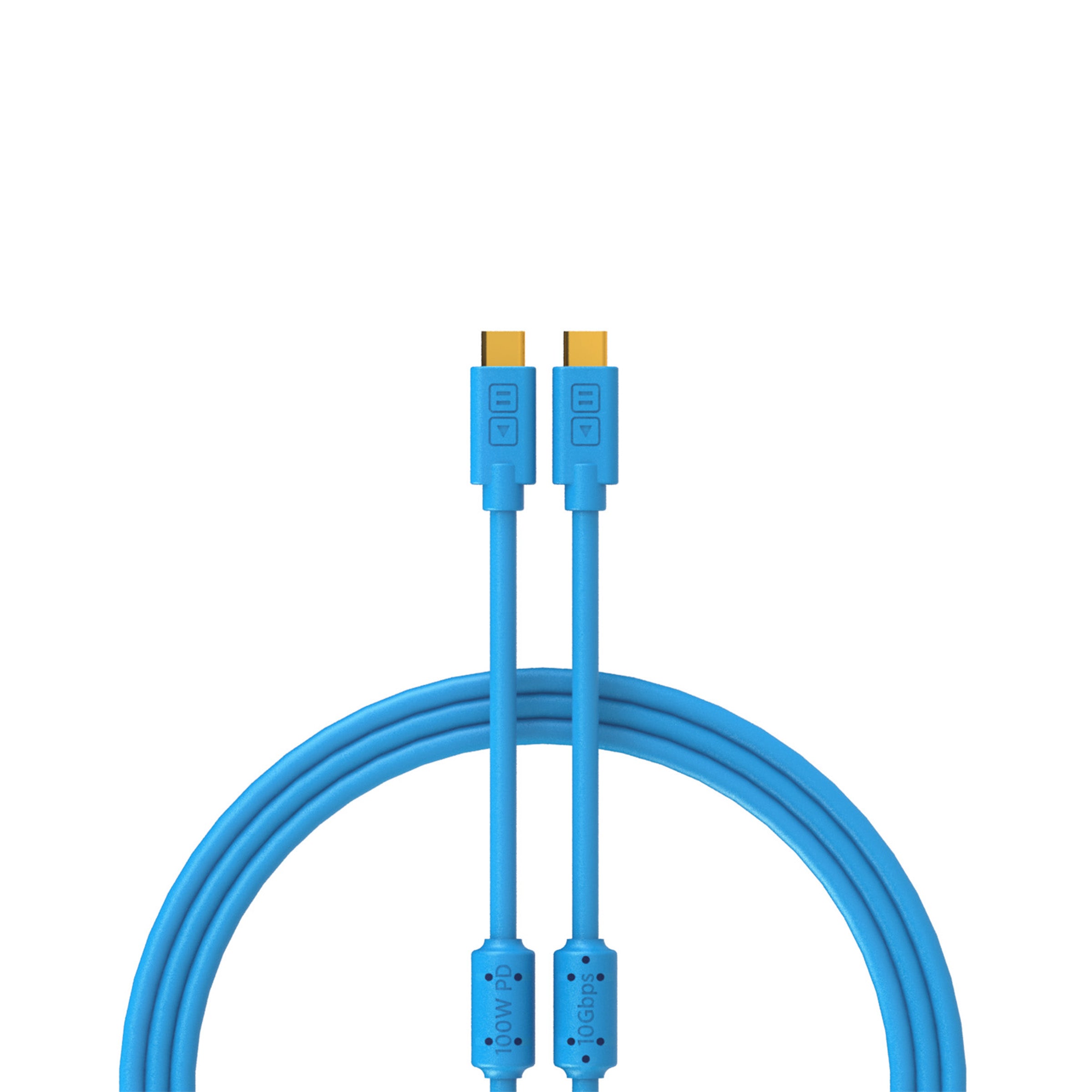 DJ TechTools Chroma Cables USB-C to C 1m - Blue