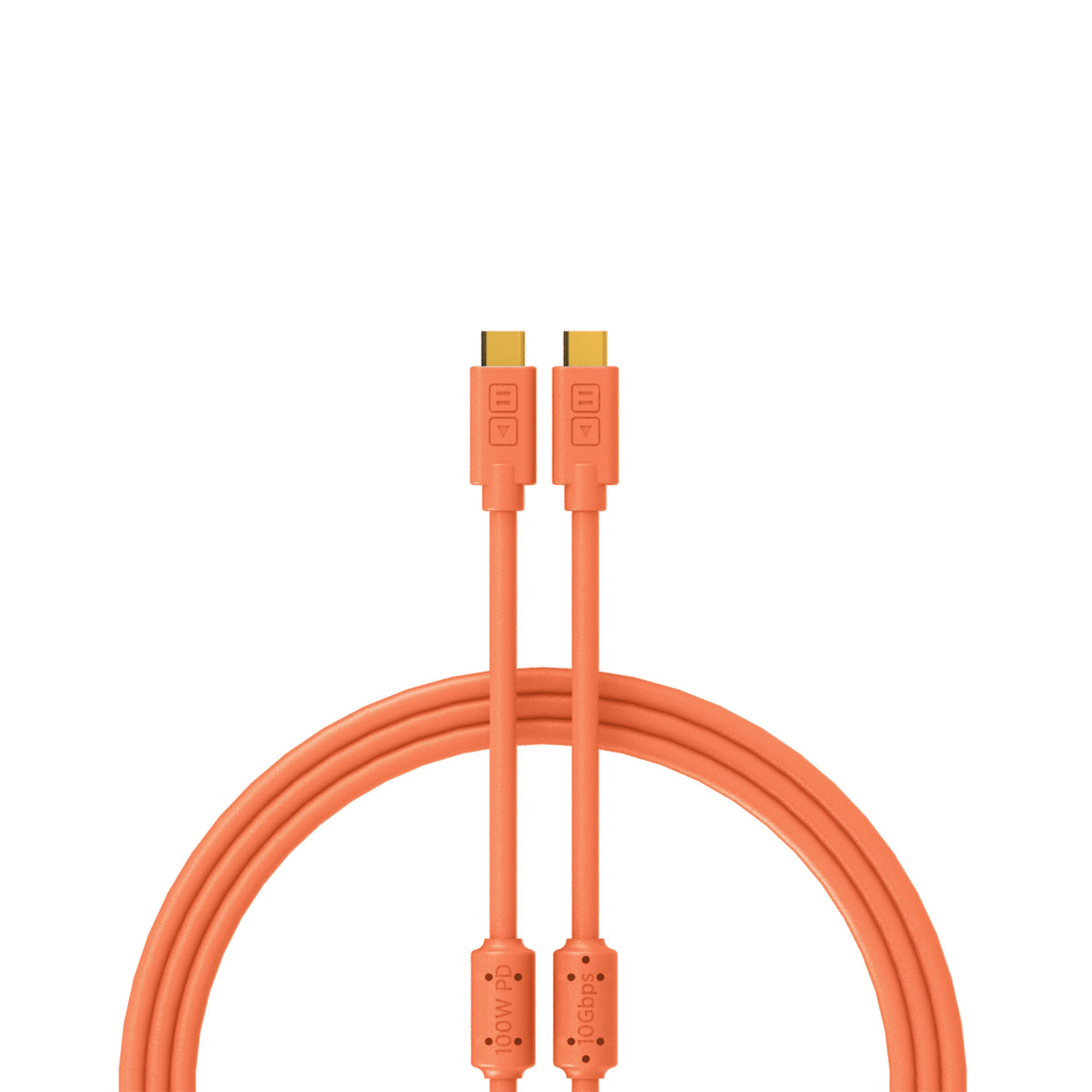 DJ TechTools Chroma Cables USB-C to C 1.5m - Orange