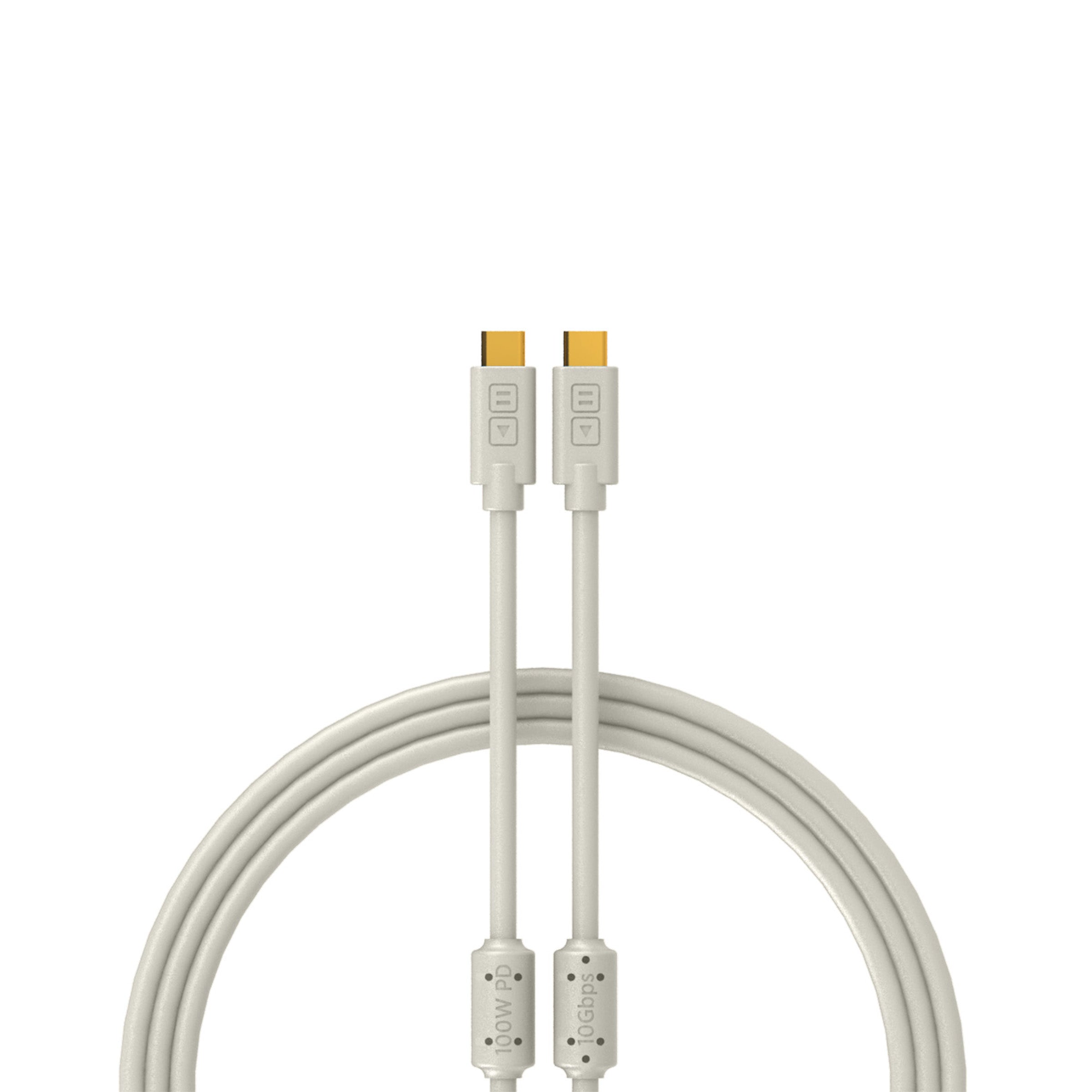 DJ TechTools Chroma Cables USB-C to C 1m - White