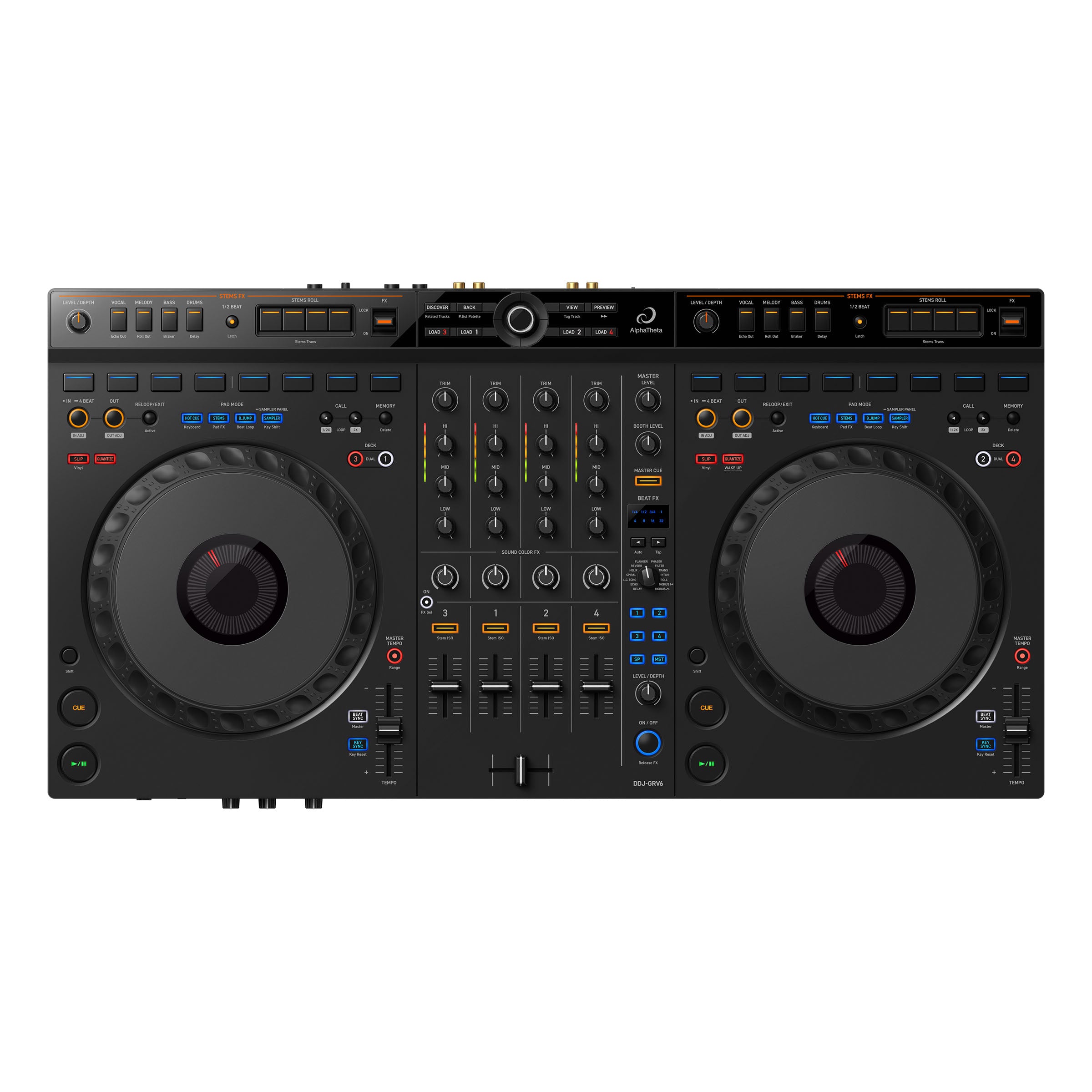 AlphaTheta DDJ-GRV6 + DJC-GRV6 BAG Bundle