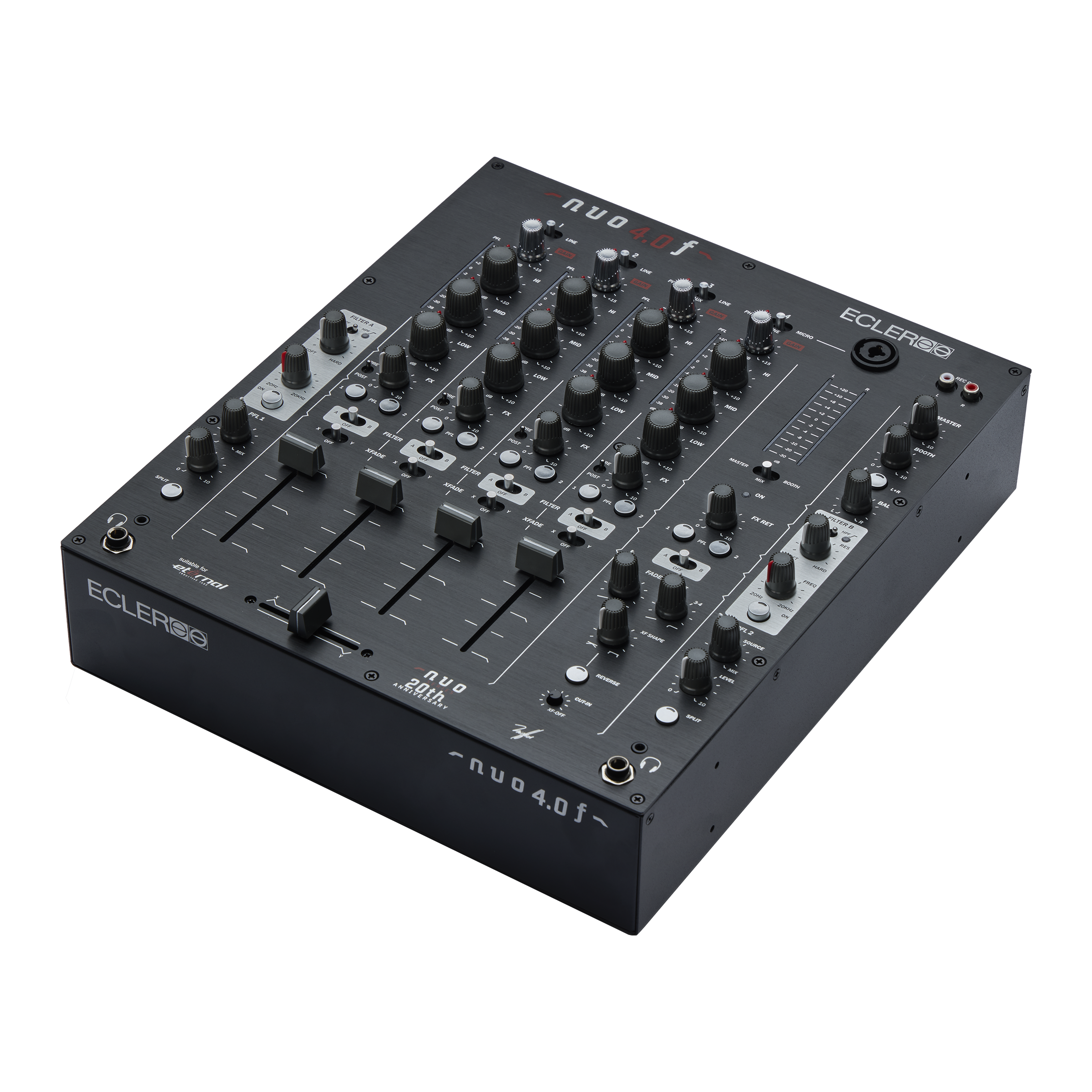Ecler NUO 4.0F 4-Channel Analog Mixer - Black