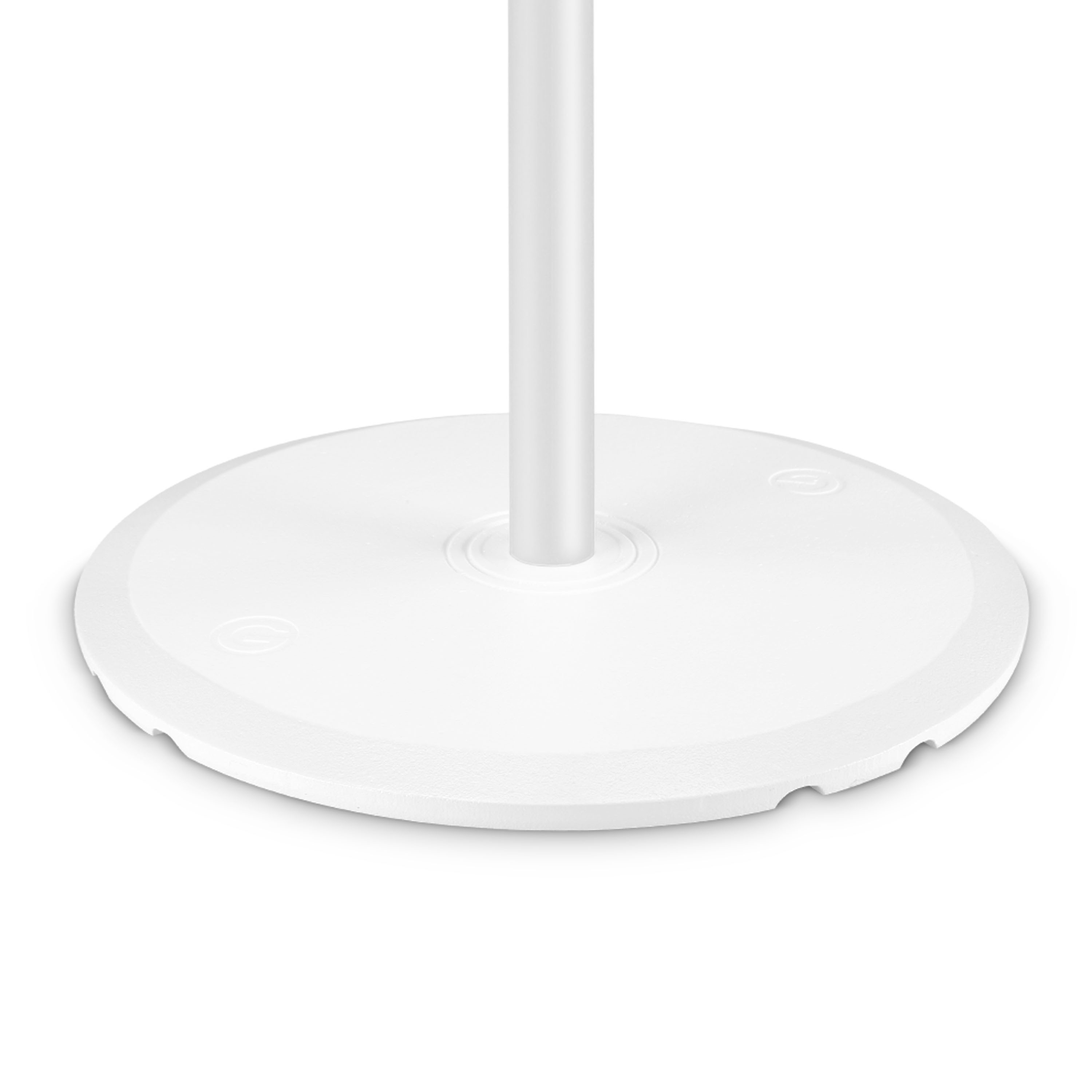 Gravity SSP WB SET 1 W Loudspeaker Stand with Base and Cast Iron Weight Plate - White
