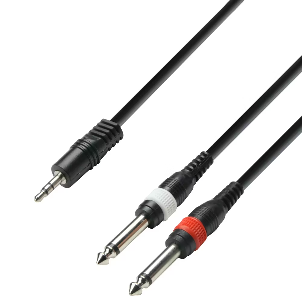 Adamhall K3YWPP0600 Twin Jack TS - Minijack 6 m