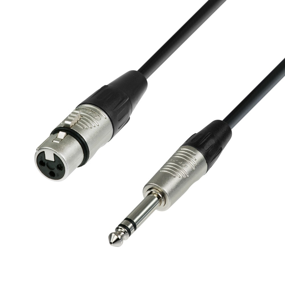 Adamhall 4 STAR Rean® XLR Female - Jack TRS Balanced Cable 10m (K4BFV1000)