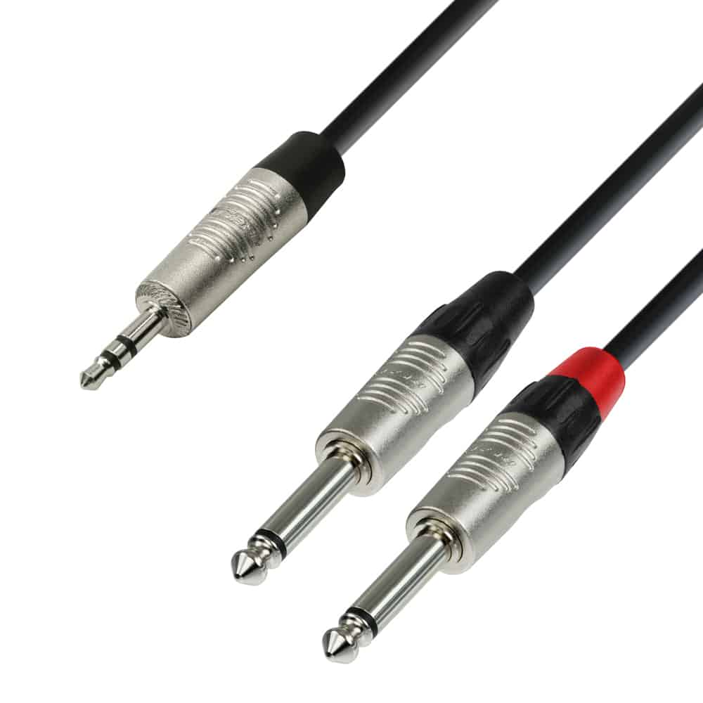 Adamhall K4YWPP0600 Rean Twin Jack TS - Minijack TRS 6m