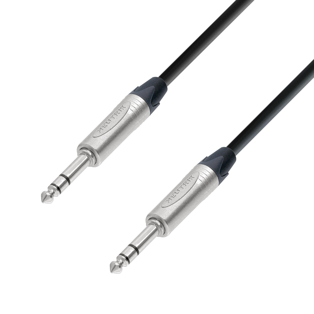 Adamhall K5BVV0150 Neutrik 6.3mm TRS Jack - 6.3mm TRS Jack Cable 1.5m