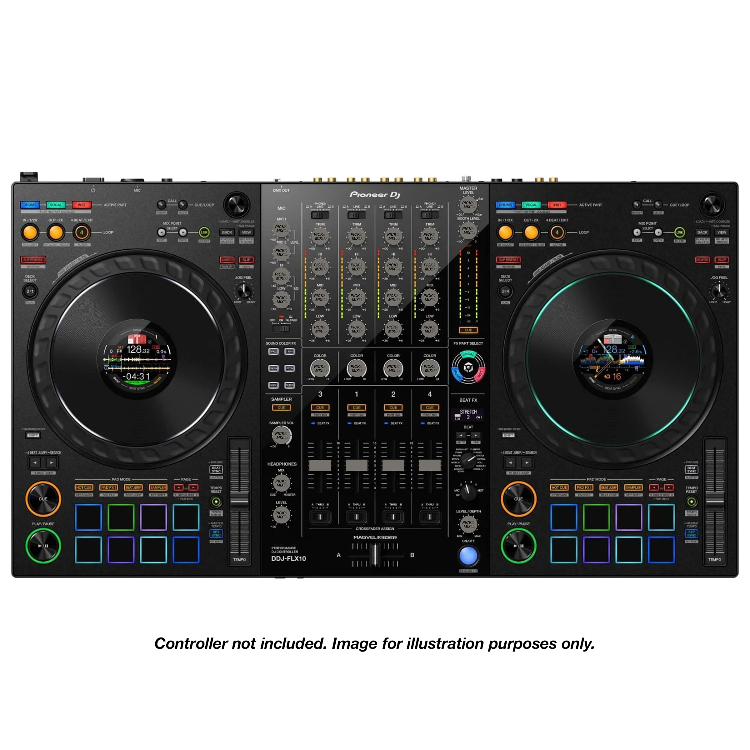 PICK&MIXDJ XL PACK DJ Knobs & Faders for Pioneer DDJ-FLX10, DDJ-1000