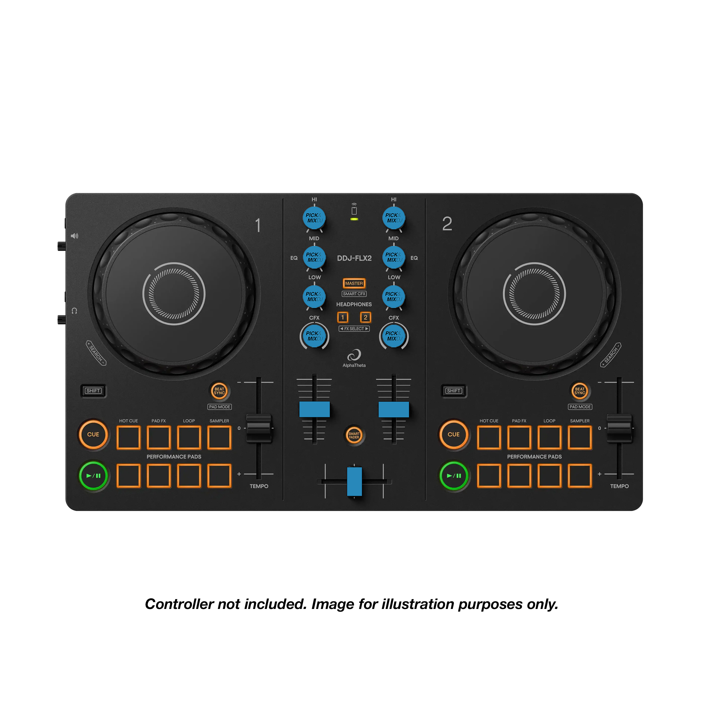 PICK&MIXDJ S PACK DJ Knobs & Faders for DDJ-FLX2, DDJ-200, Reloop Ready