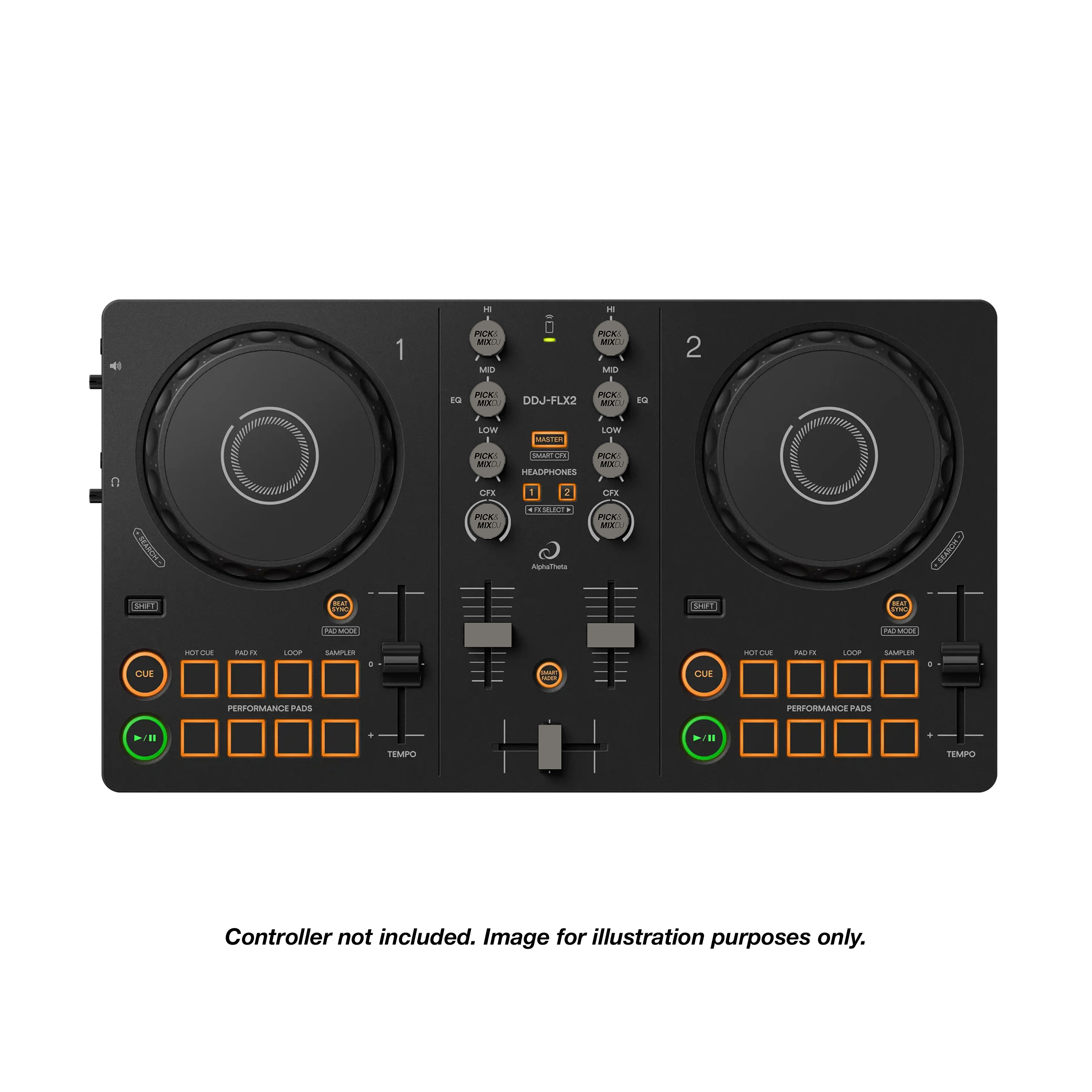 PICK&MIXDJ S PACK DJ Knobs & Faders for DDJ-FLX2, DDJ-200, Reloop Ready