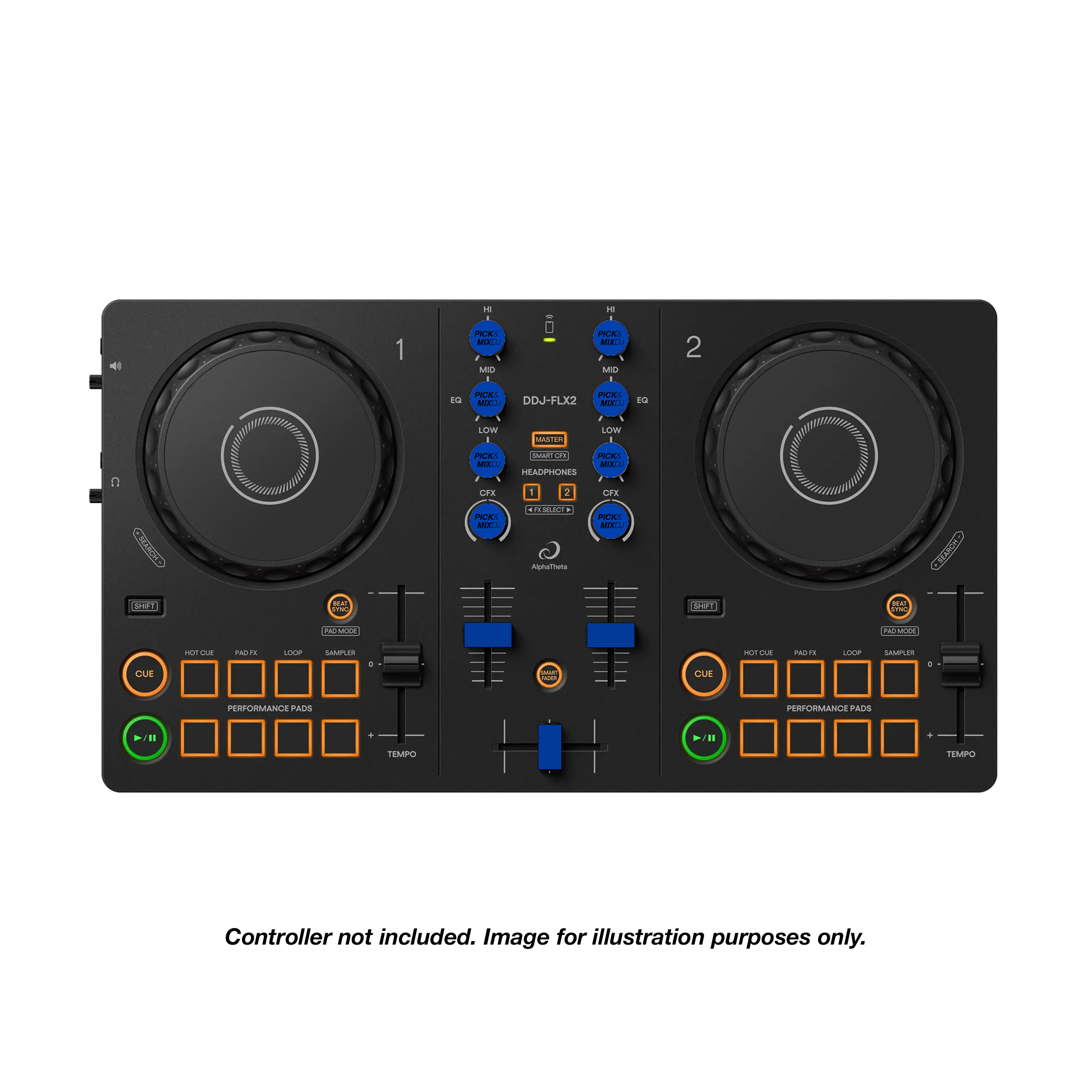 PICK&MIXDJ S PACK DJ Knobs & Faders for DDJ-FLX2, DDJ-200, Reloop Ready