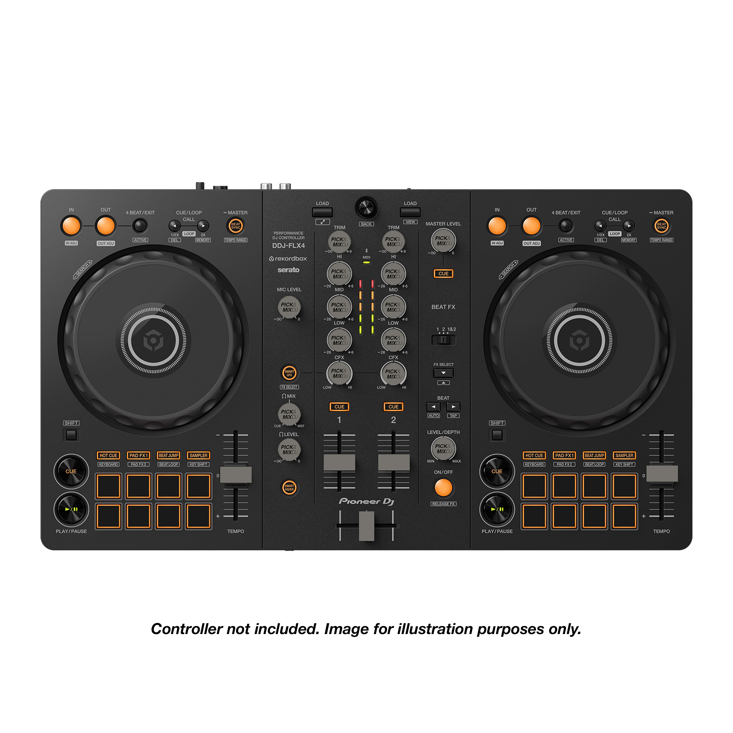 PICK&MIXDJ M PACK DJ Knobs & Faders for Pioneer DDJ-FLX4, OMNIS-DUO