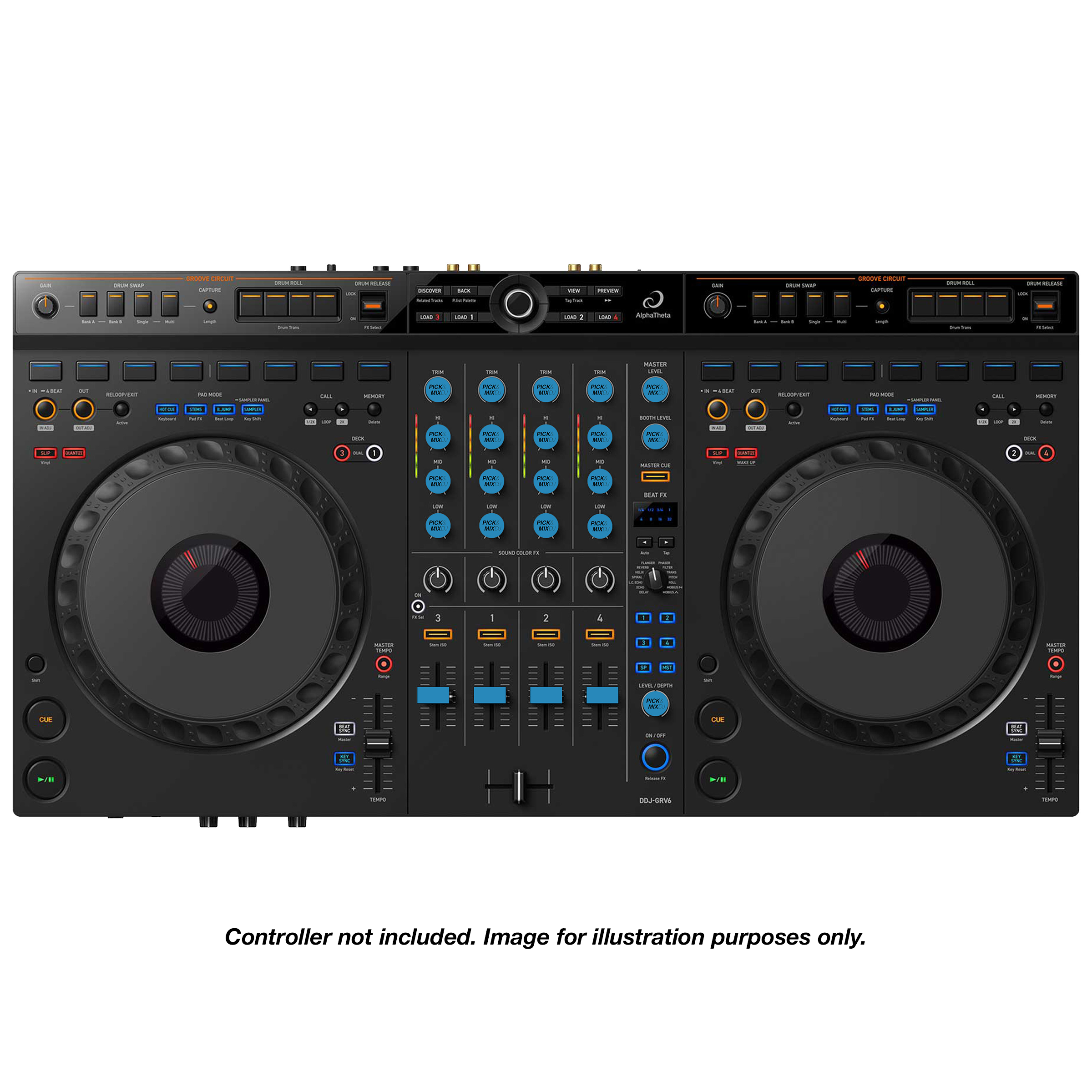 PICK&MIXDJ L PACK DJ Knobs & Faders for Pioneer XDJ-AZ, RX3, DDJ-GRV6