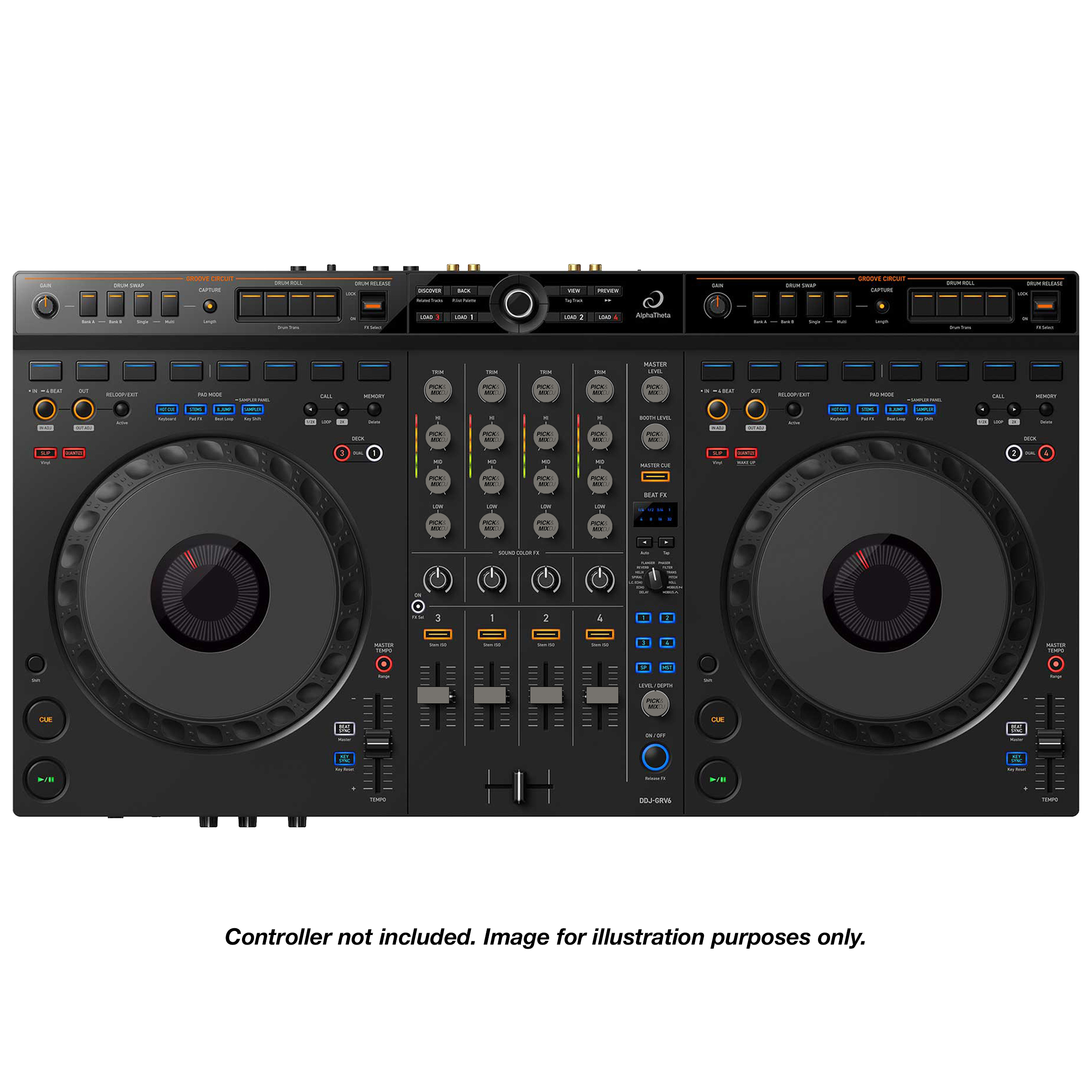 PICK&MIXDJ L PACK DJ Knobs & Faders for Pioneer XDJ-AZ, RX3, DDJ-GRV6