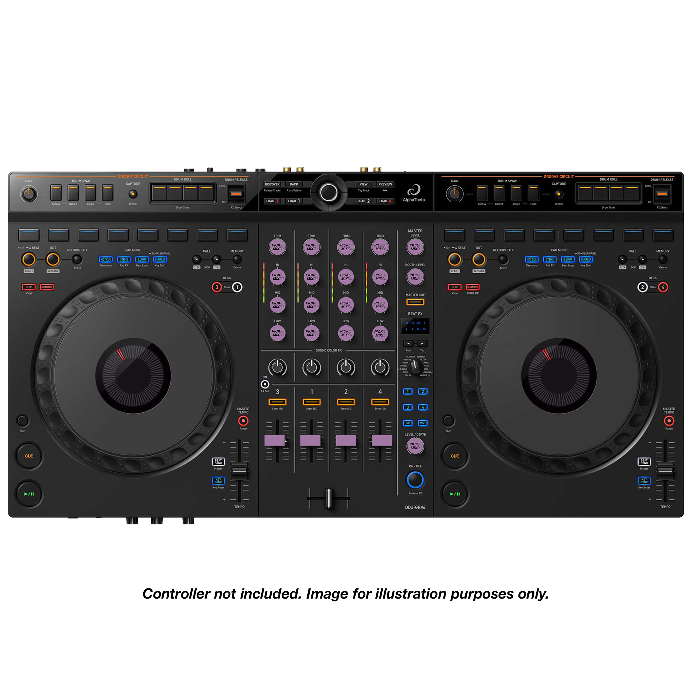 PICK&MIXDJ L PACK DJ Knobs & Faders for Pioneer XDJ-AZ, RX3, DDJ-GRV6