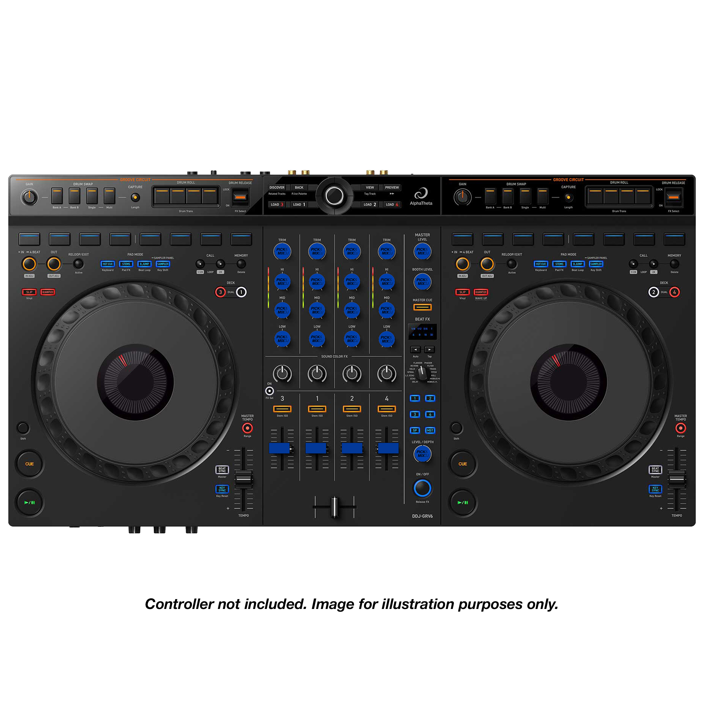 PICK&MIXDJ L PACK DJ Knobs & Faders for Pioneer XDJ-AZ, RX3, DDJ-GRV6