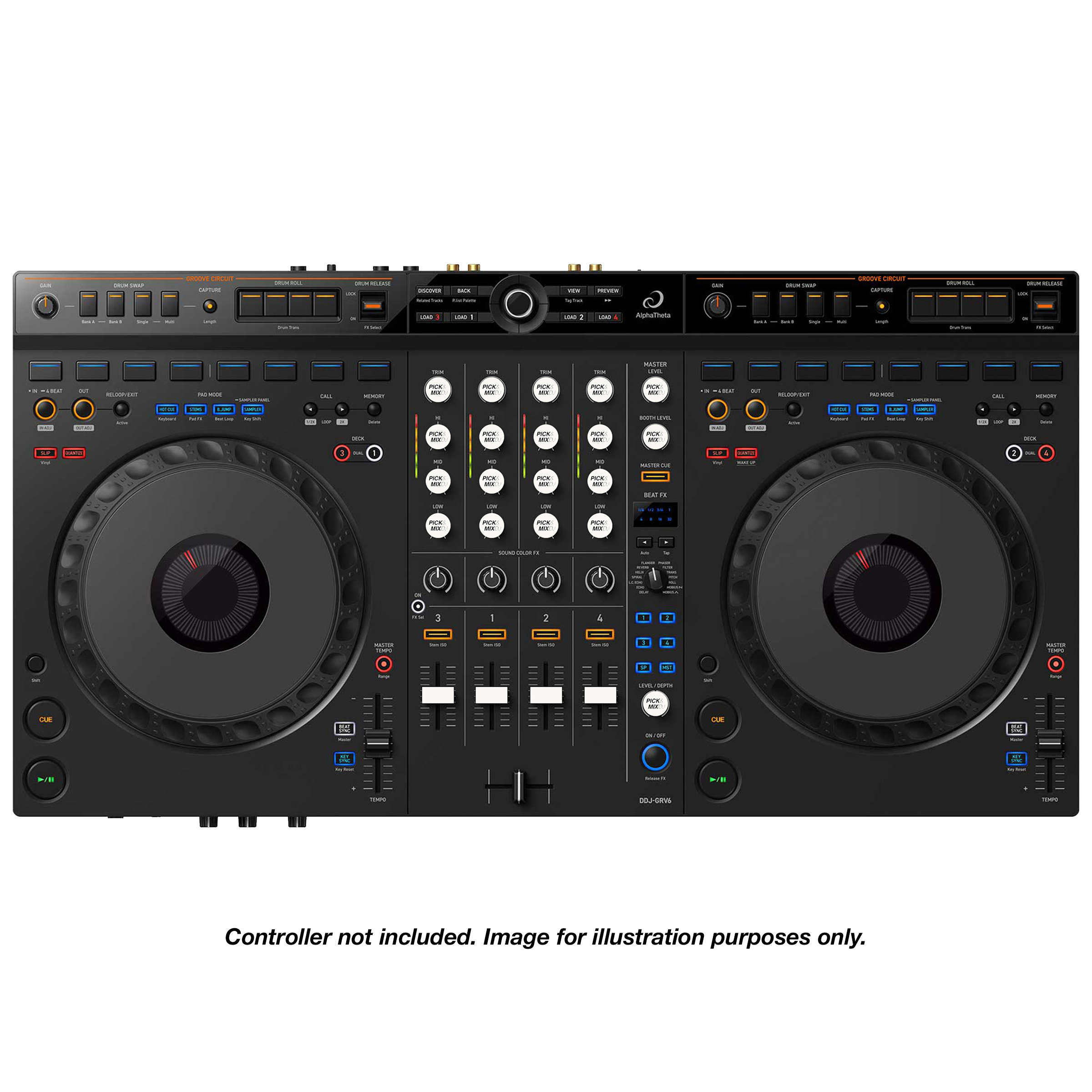 PICK&MIXDJ L PACK DJ Knobs & Faders for Pioneer XDJ-AZ, RX3, DDJ-GRV6
