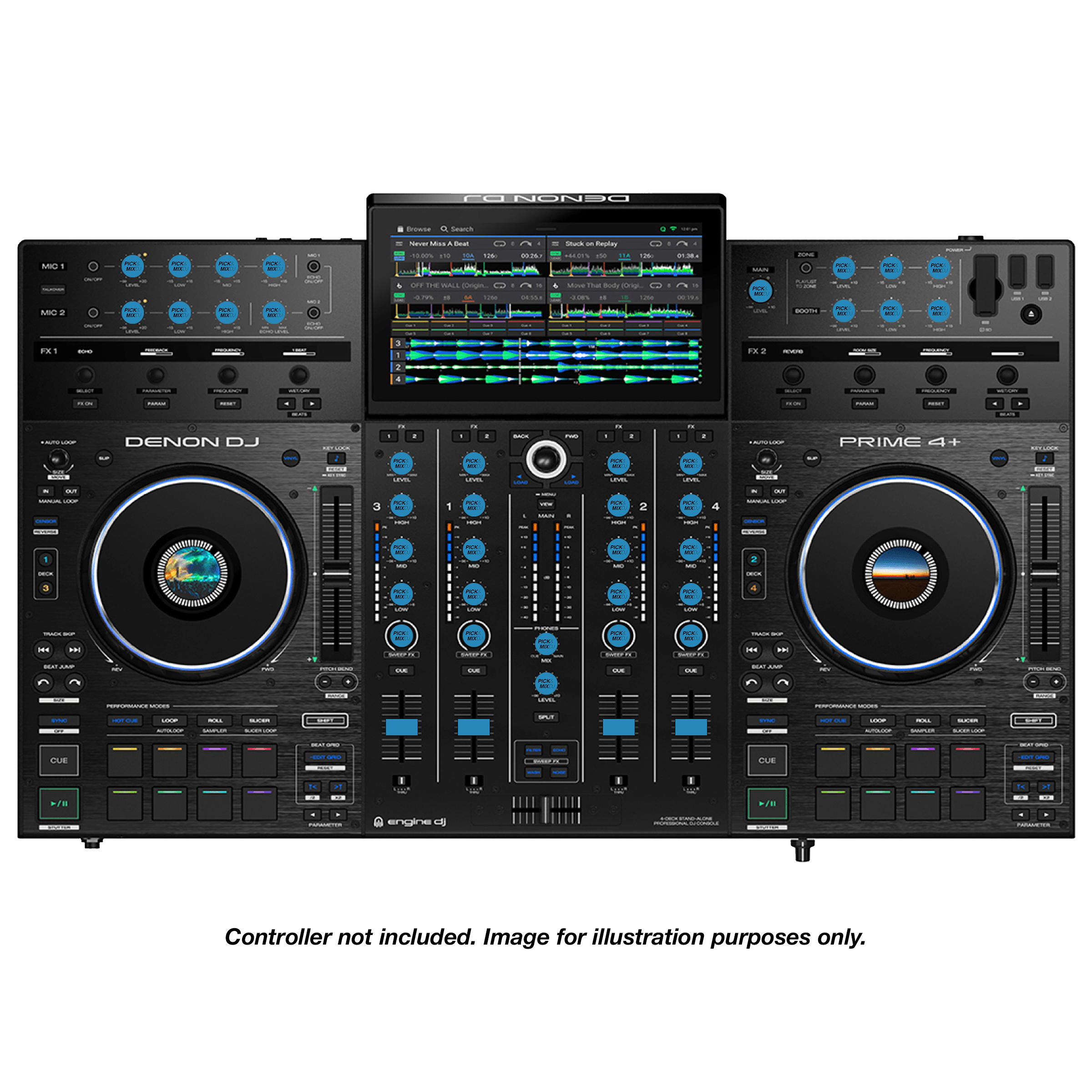 PICK&MIXDJ JUMBO PACK DJ Knobs & Faders for Prime 4/4+, XDJ-XZ