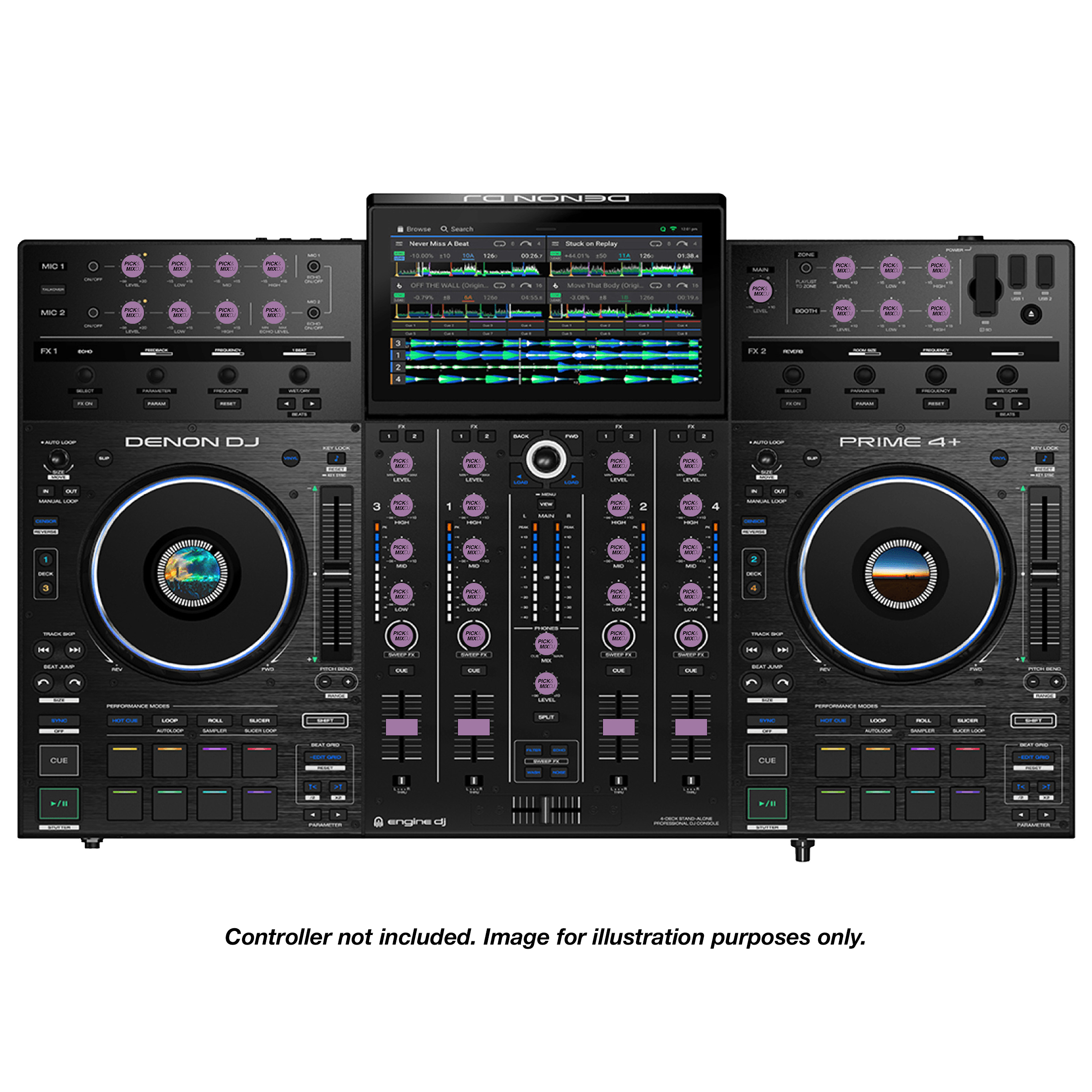 PICK&MIXDJ JUMBO PACK DJ Knobs & Faders for Prime 4/4+, XDJ-XZ