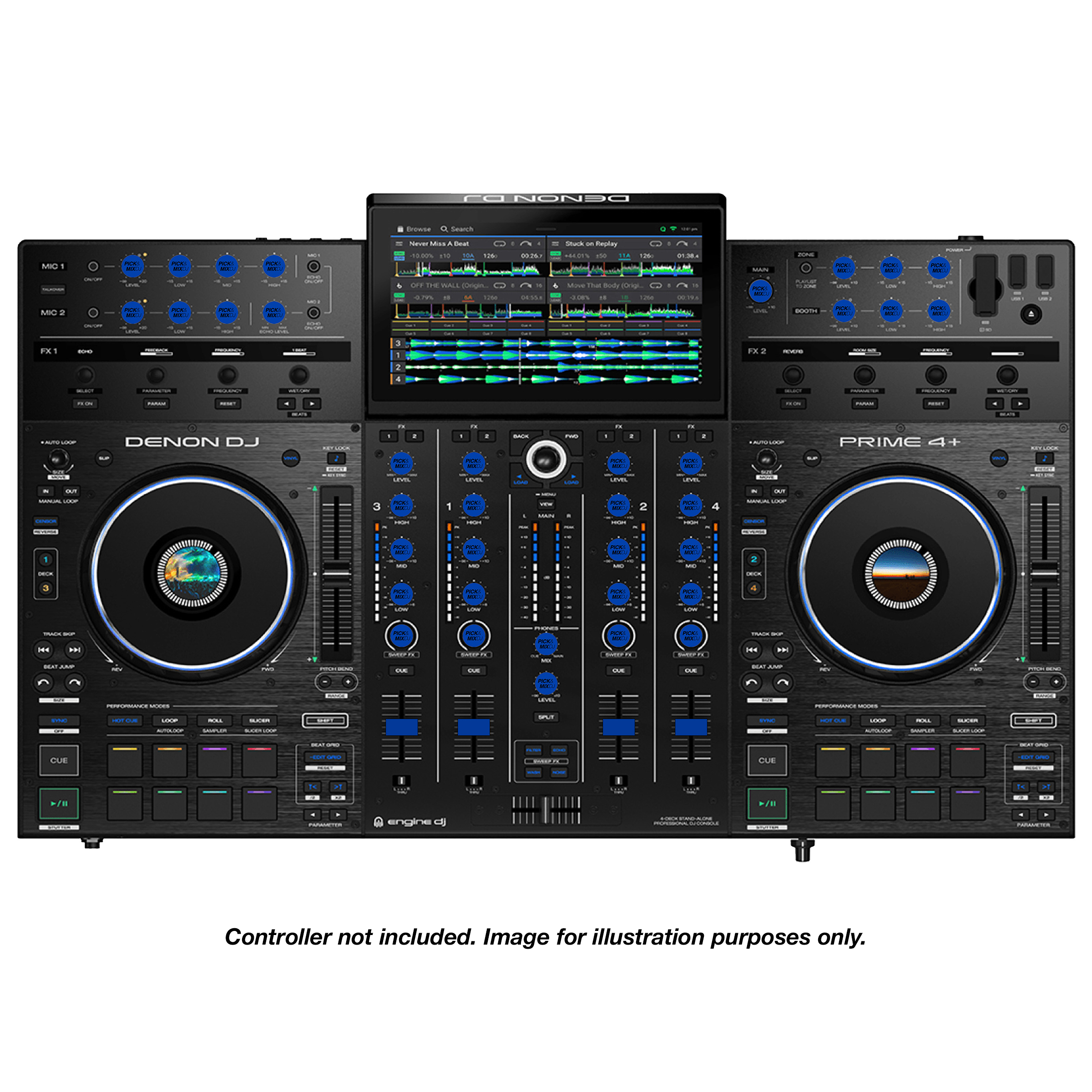PICK&MIXDJ JUMBO PACK DJ Knobs & Faders for Prime 4/4+, XDJ-XZ