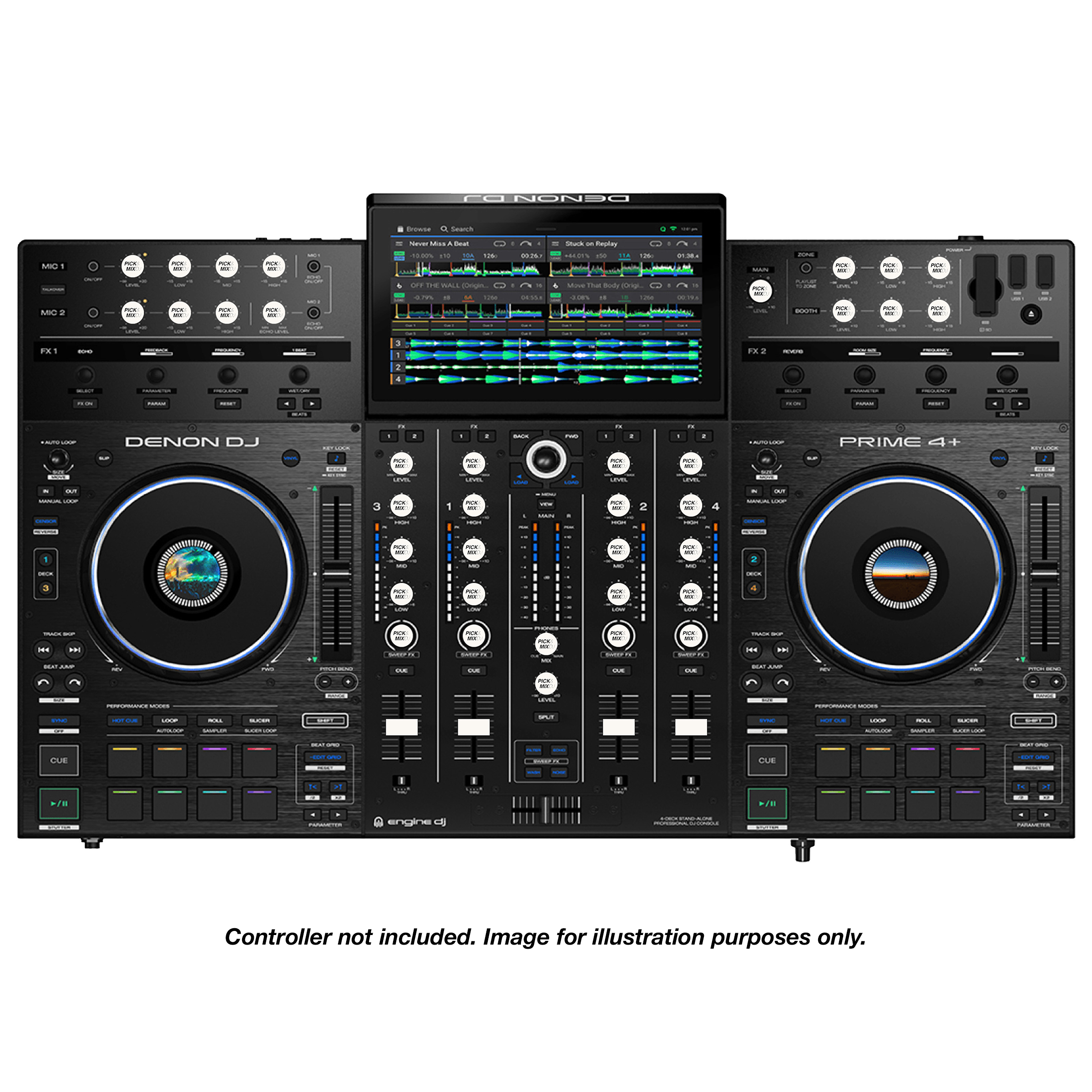 PICK&MIXDJ JUMBO PACK DJ Knobs & Faders for Prime 4/4+, XDJ-XZ