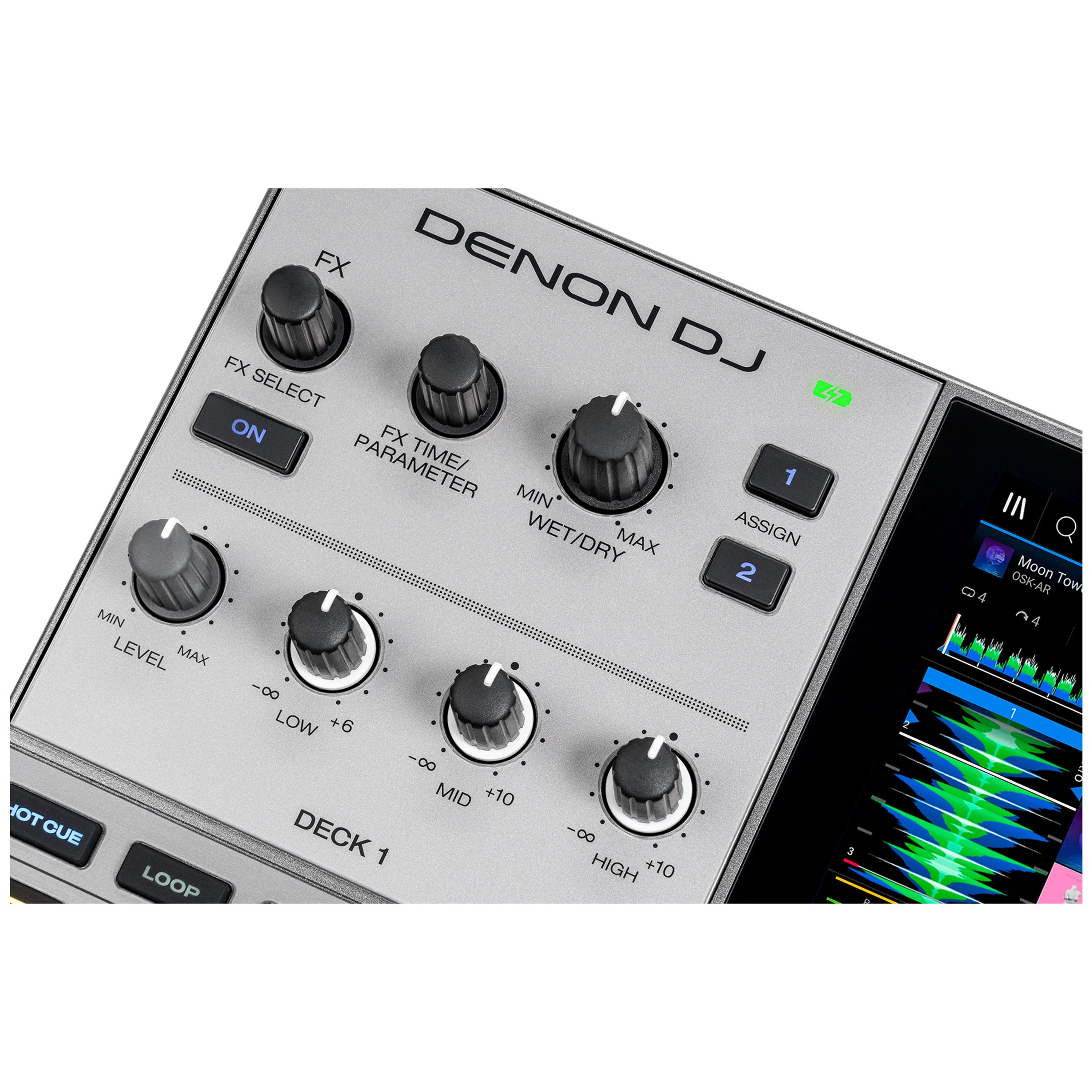Denon DJ PRIME-GO+ Battery-Powered Standalone DJ Controller with Amazon Music