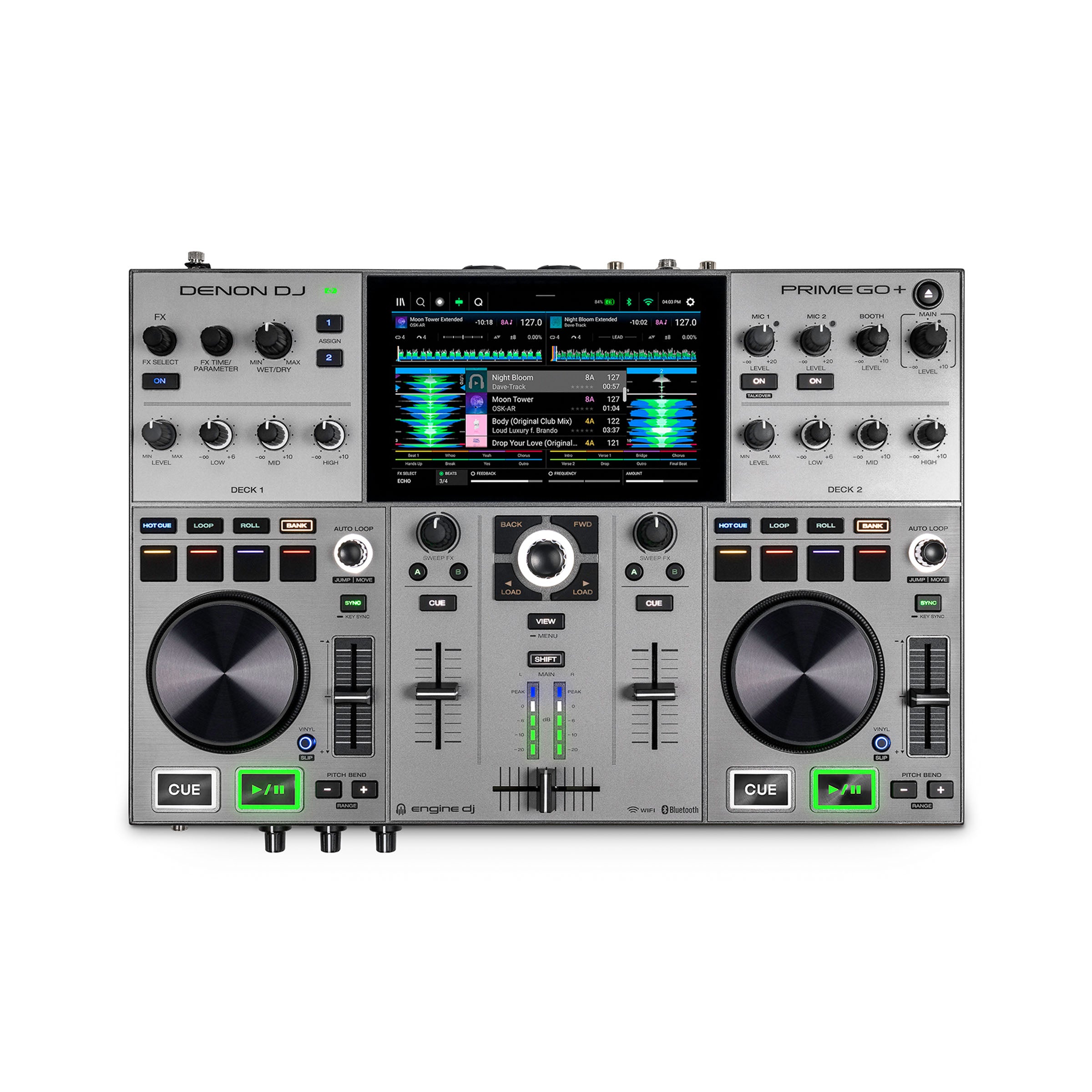 Denon DJ Prime GO+ Wave Eight Pair Bundle