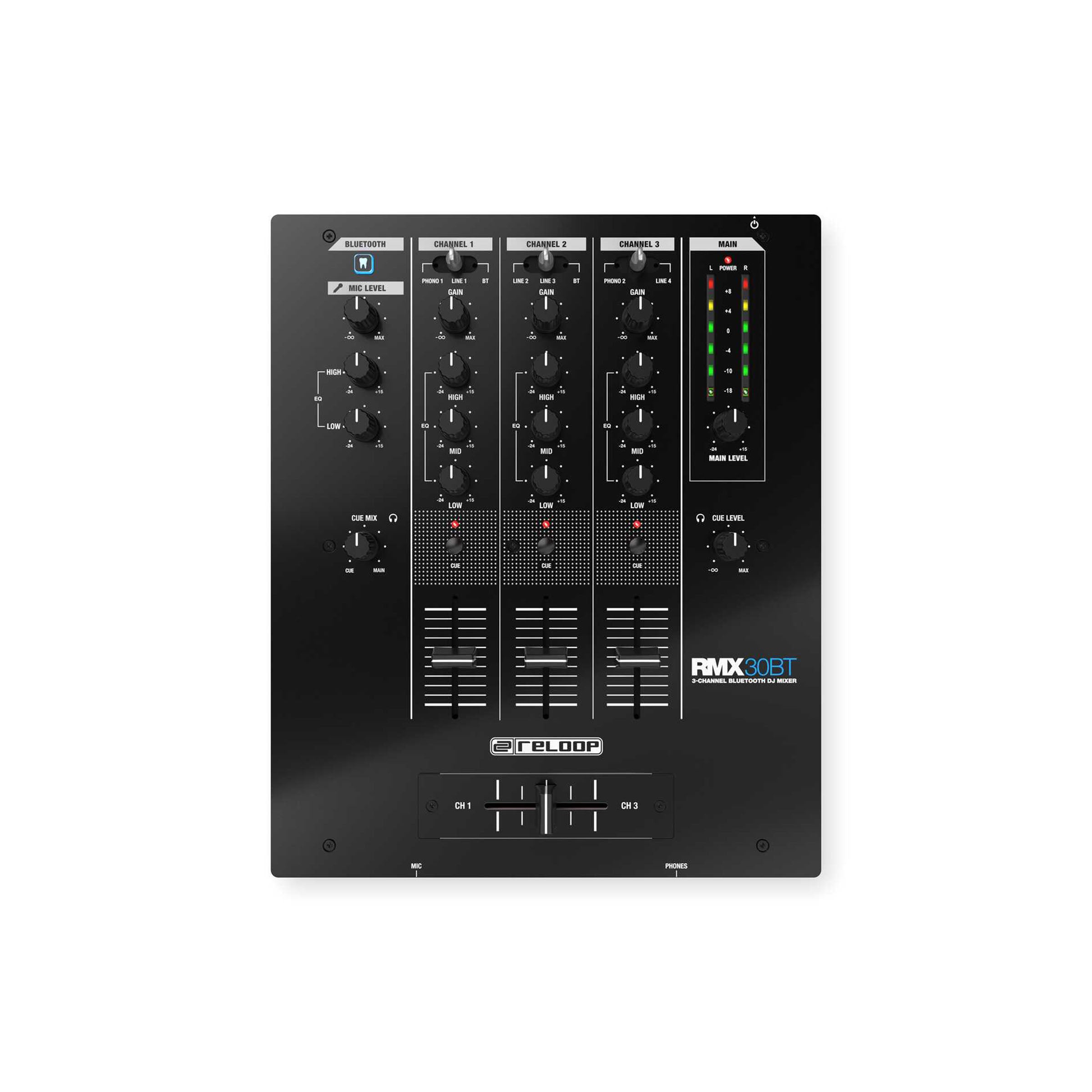 Reloop RMX-30 BT 3-Channel DJ Mixer with Bluetooth